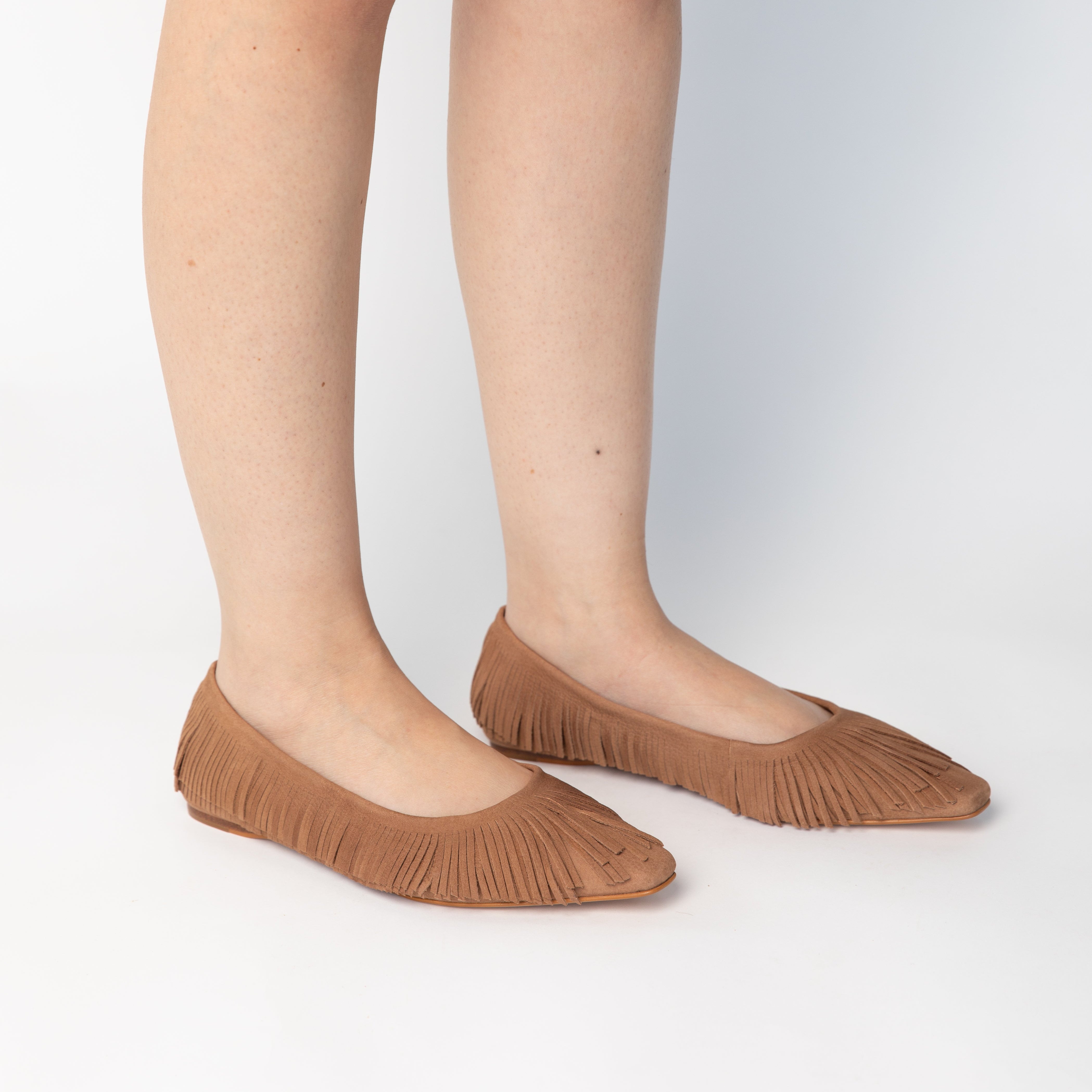 Olga Flat Shoes - Toffee