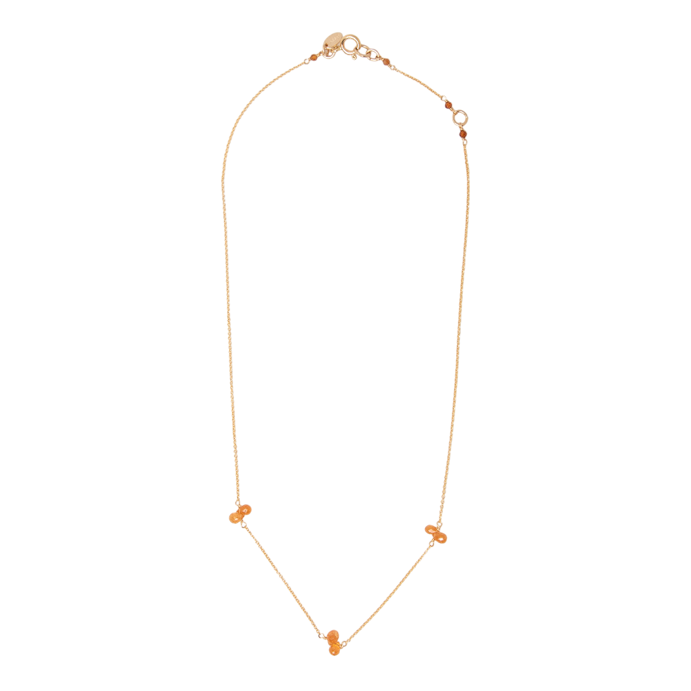 Nary Necklace #1 (46cm) - Spessartite & 14K Gold-Filled Necklaces TARBAY