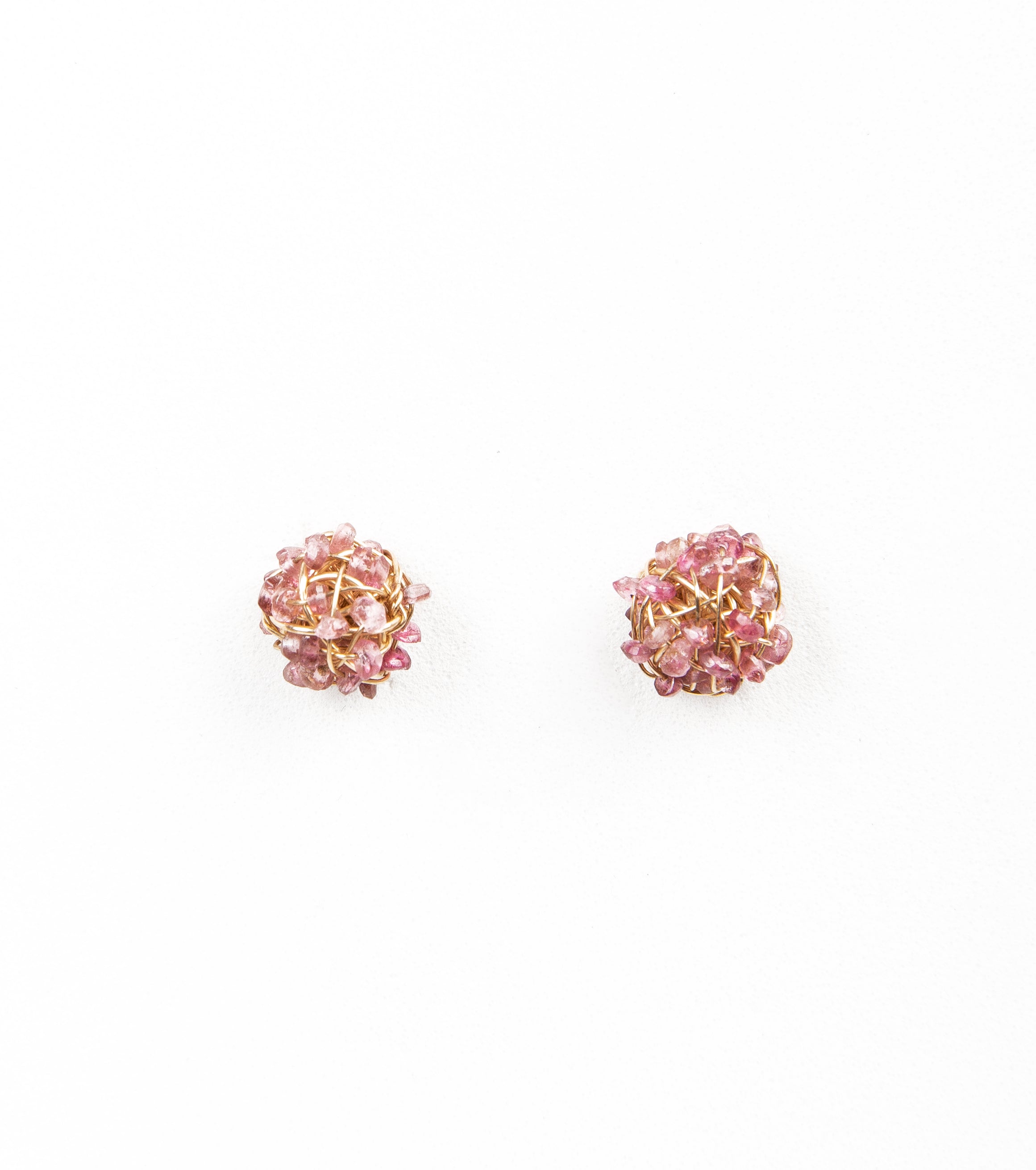 Clementina Stud Earrings #1 (9mm) - Mix Rosas Gems Earrings TARBAY   