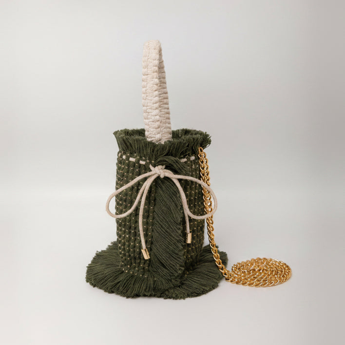 Gossypium Bucket Bag - Olive