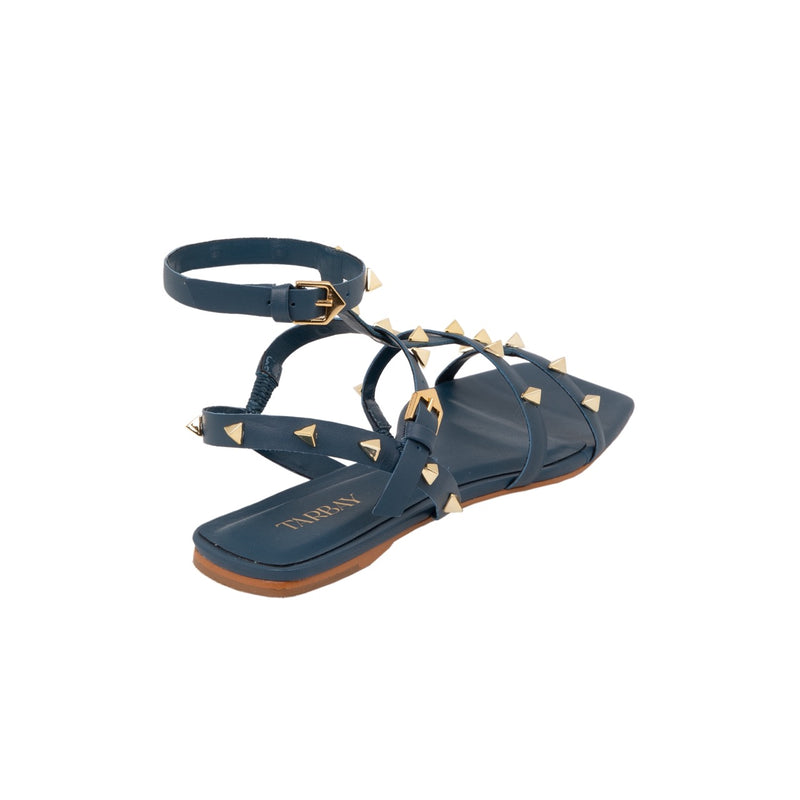 Nerea Flat Sandals - Indigo Flats TARBAY   