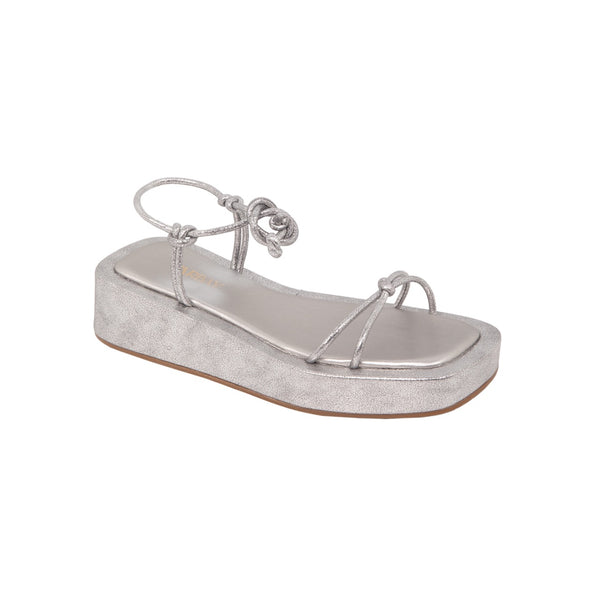 Zenaida Flat Sandals - Silver Flats TARBAY   
