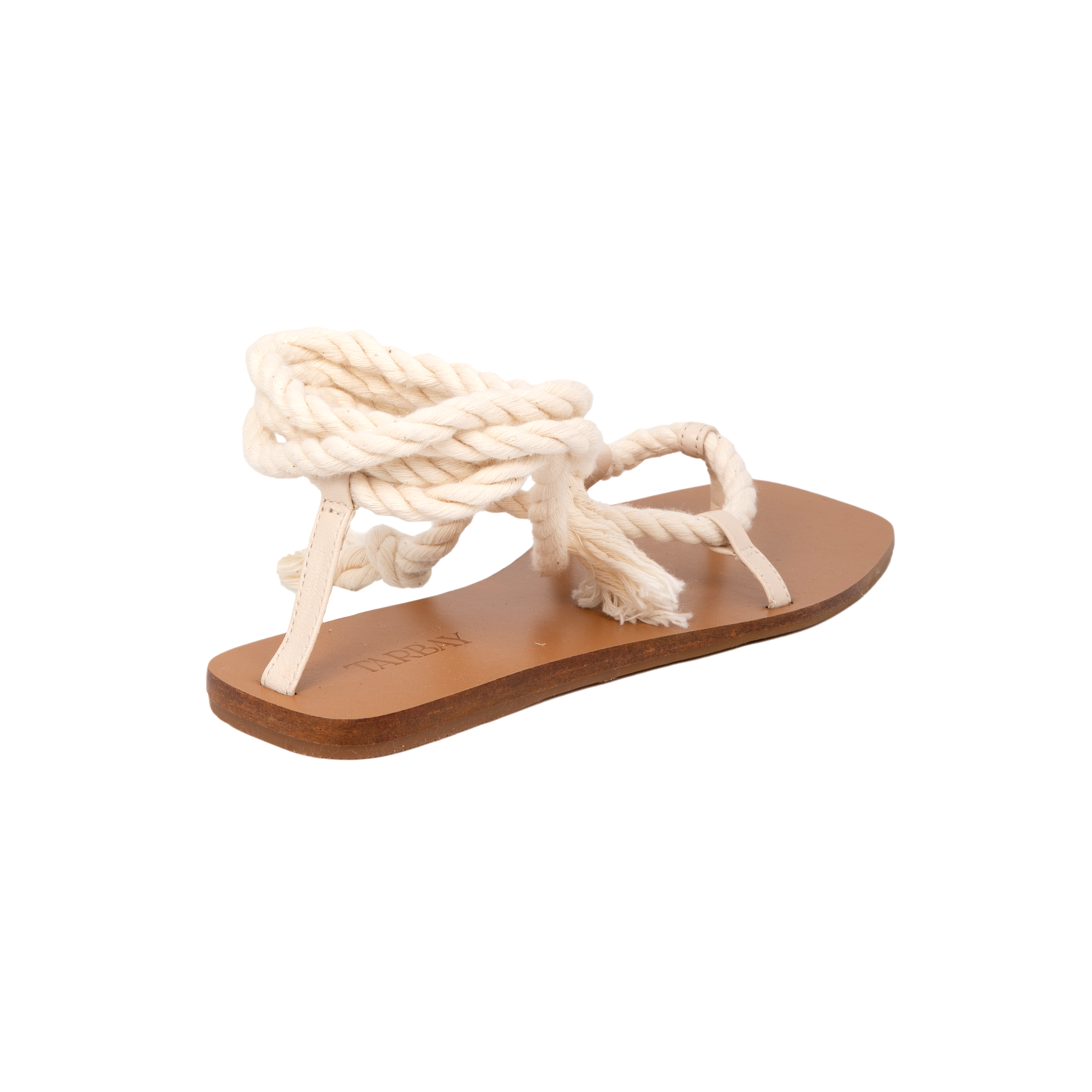 Arenisca Flat Sandals - White Flats TARBAY   
