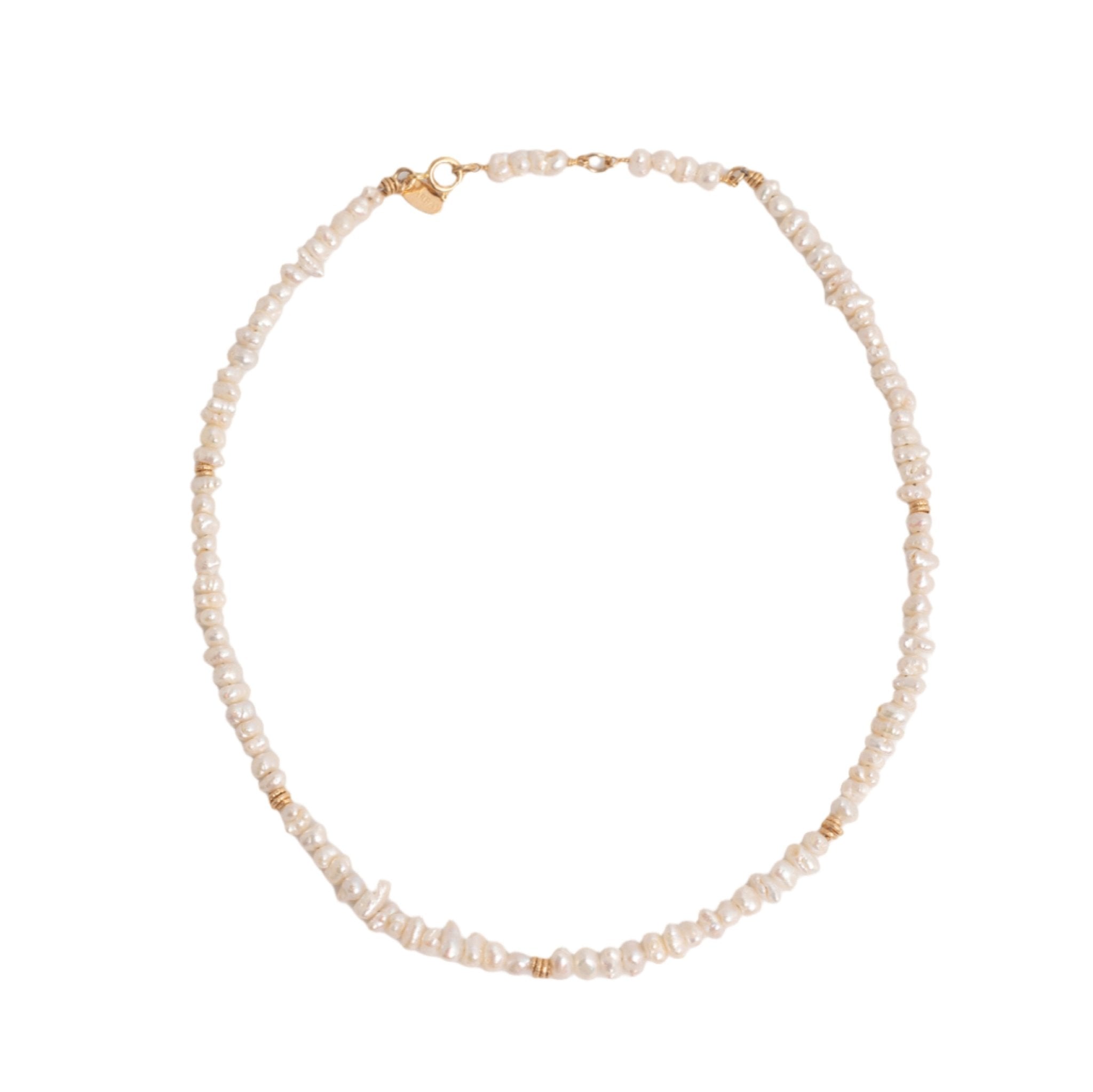 Diana Necklace #5 - Rice Pearl Necklaces TARBAY