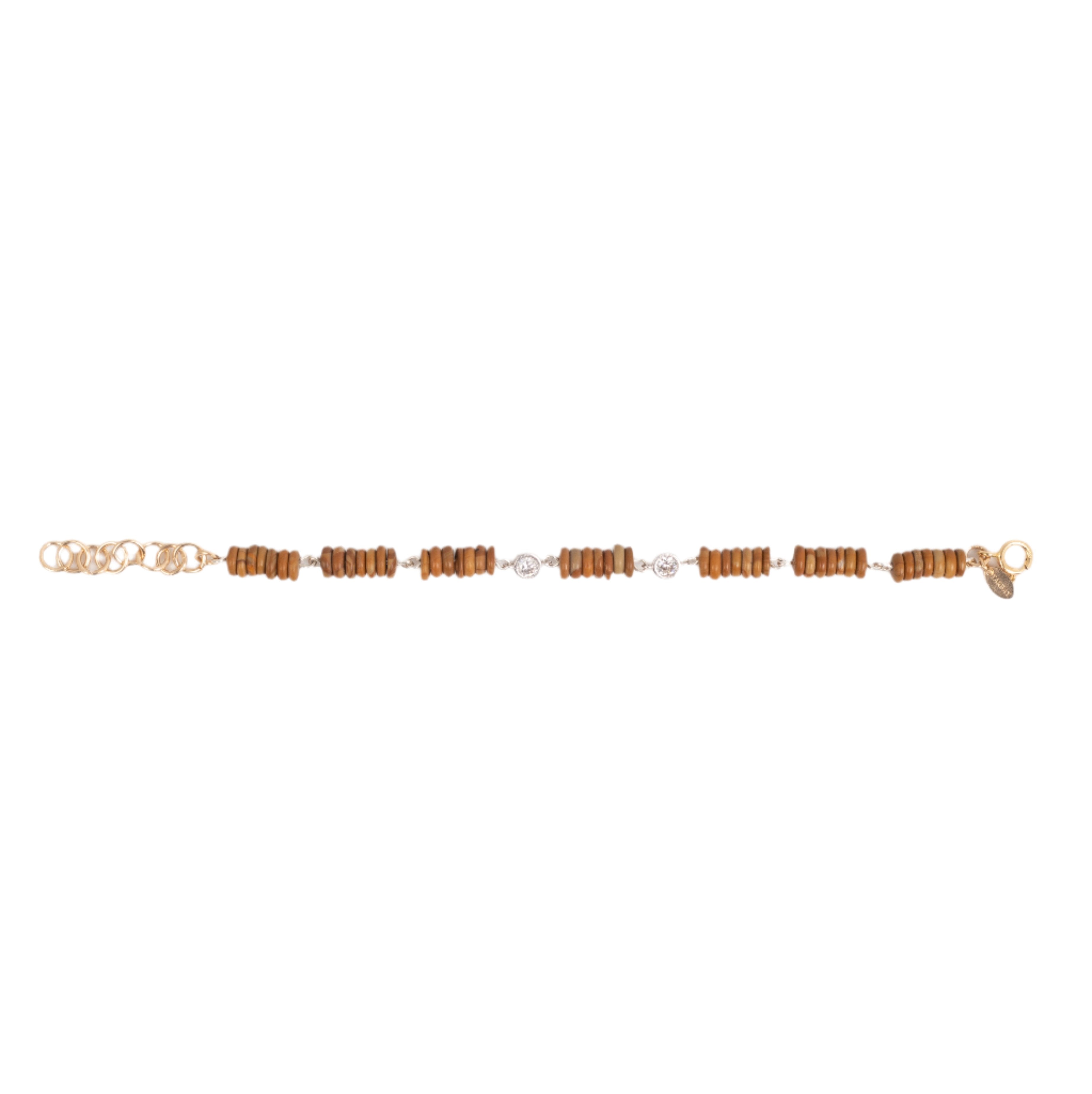 Zircon Bracelet #1 - Jasper & Zircon Bracelets TARBAY