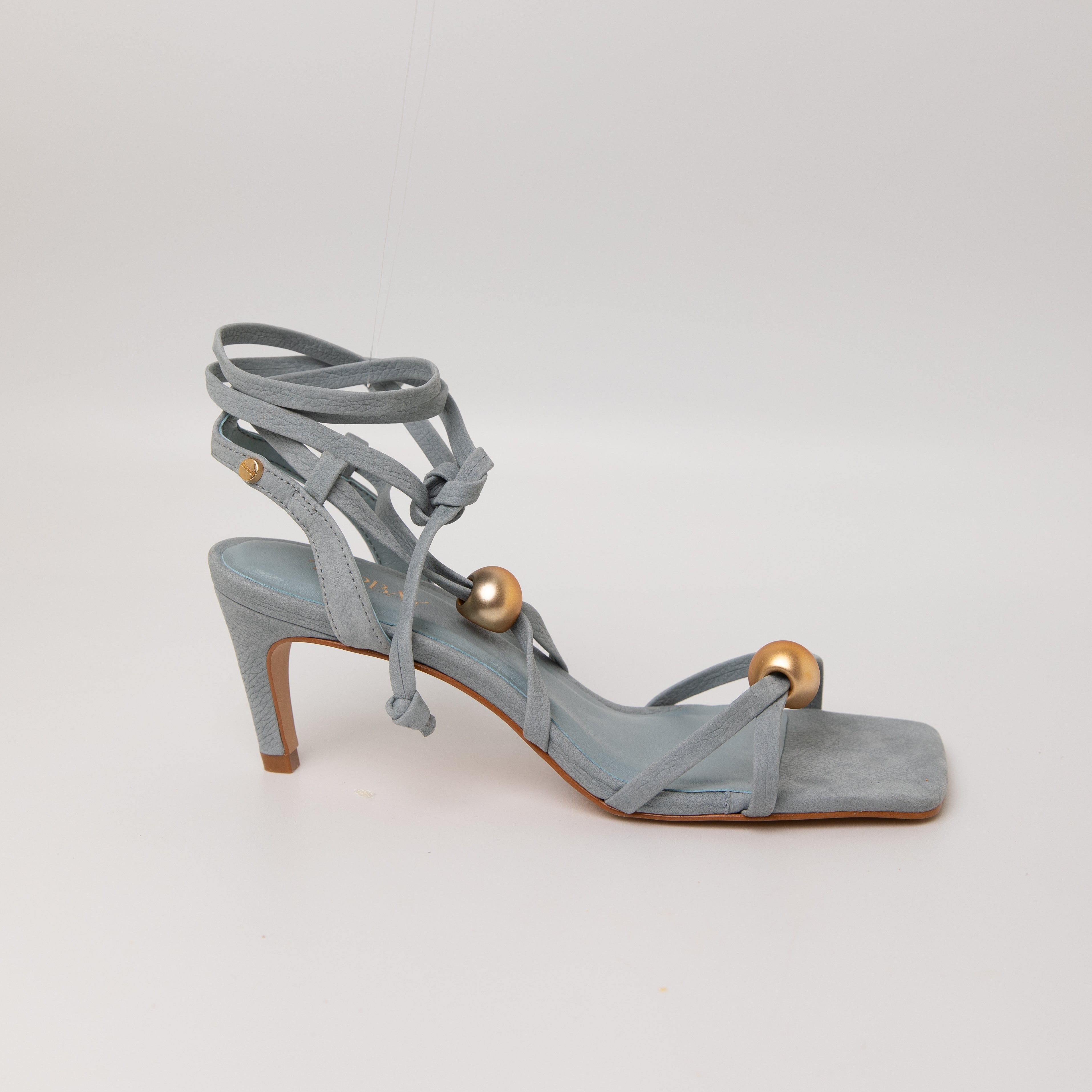 Iwa Heel Sandals - Silver Blue Heels TARBAY