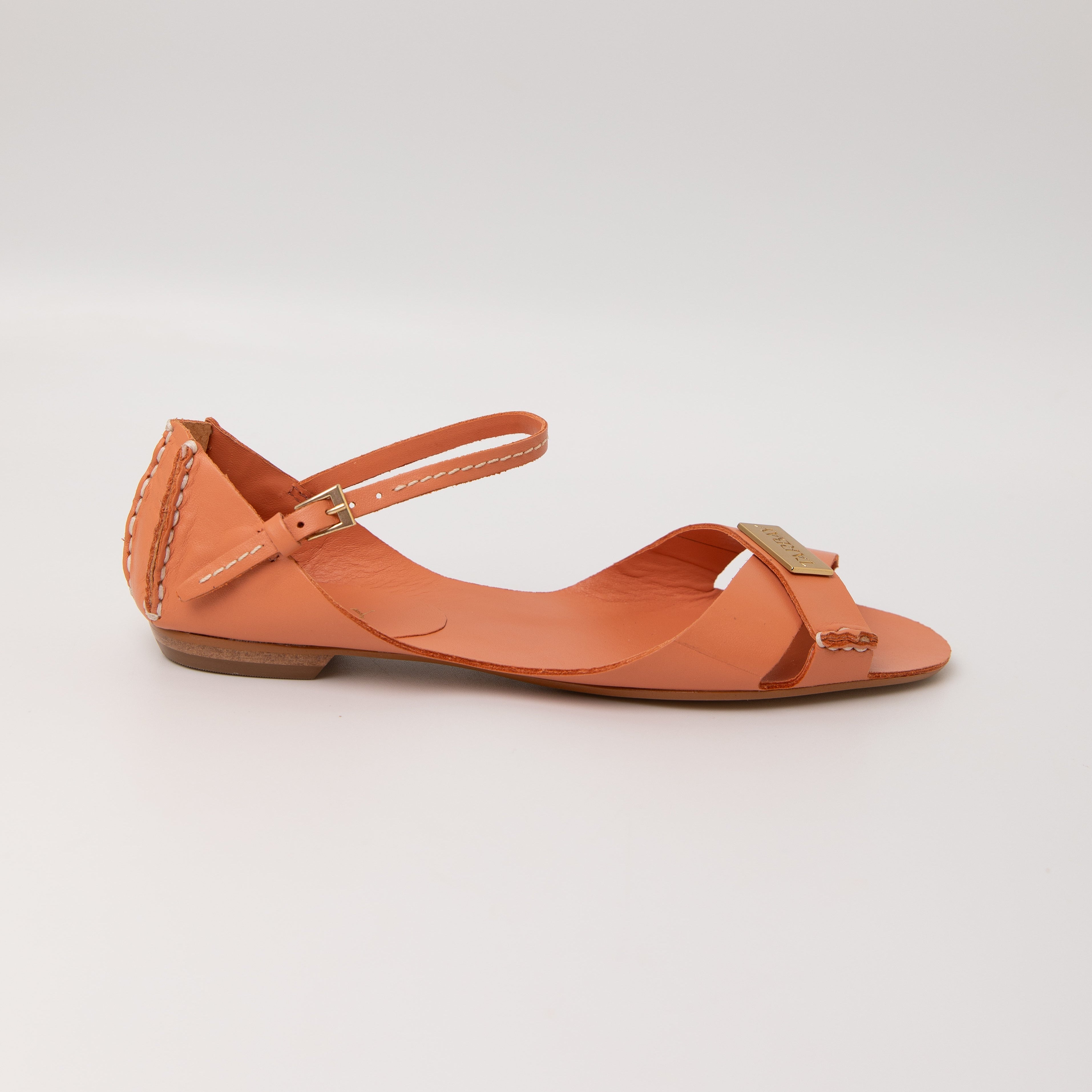 Tajali Leather Sandals - Sunkissed Tajali Flats TARBAY