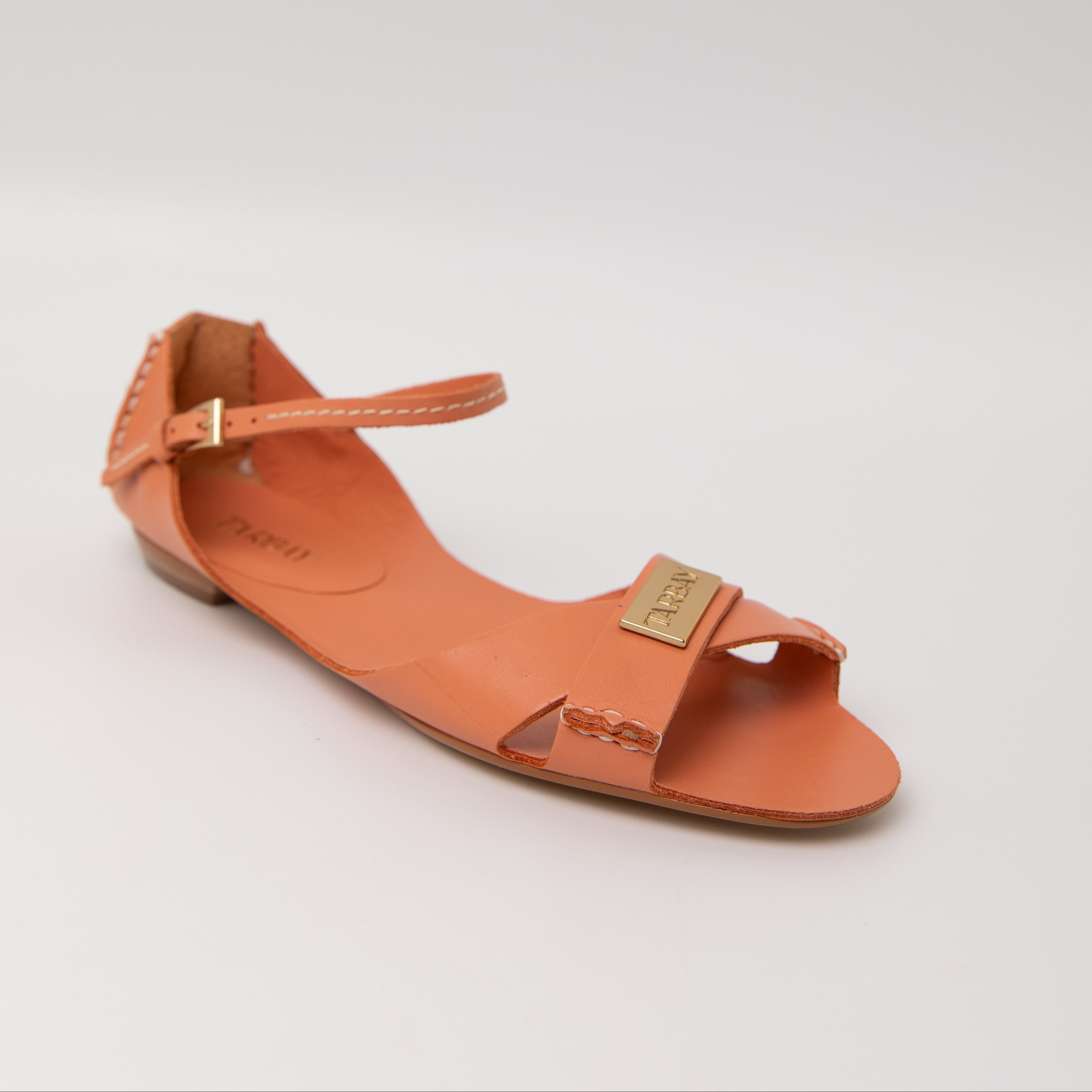 Tajali Leather Sandals - Sunkissed Tajali Flats TARBAY
