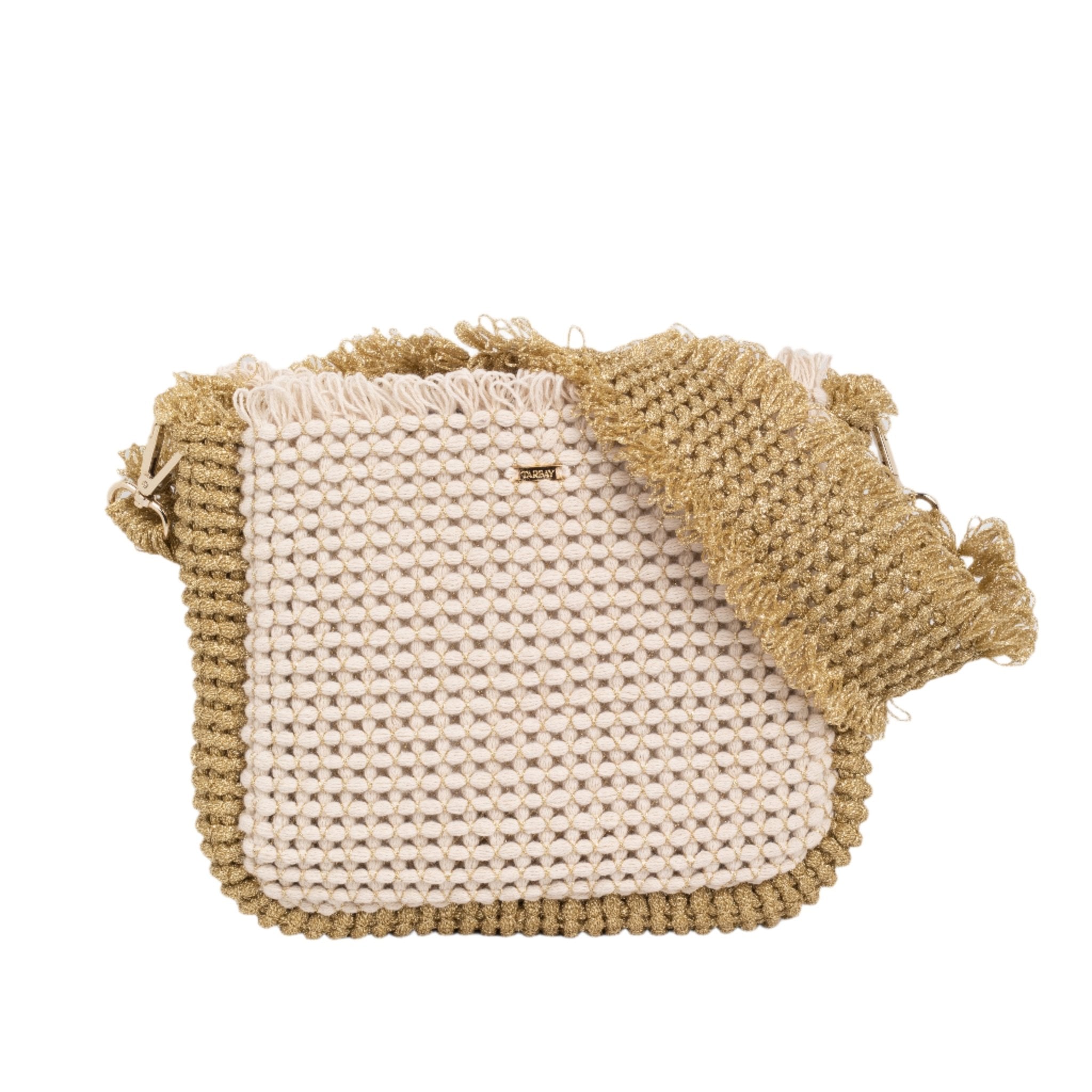 Gossypium Shoulder Bag #2 - Buttercream & Gold Shoulder & Crossbody Bags TARBAY