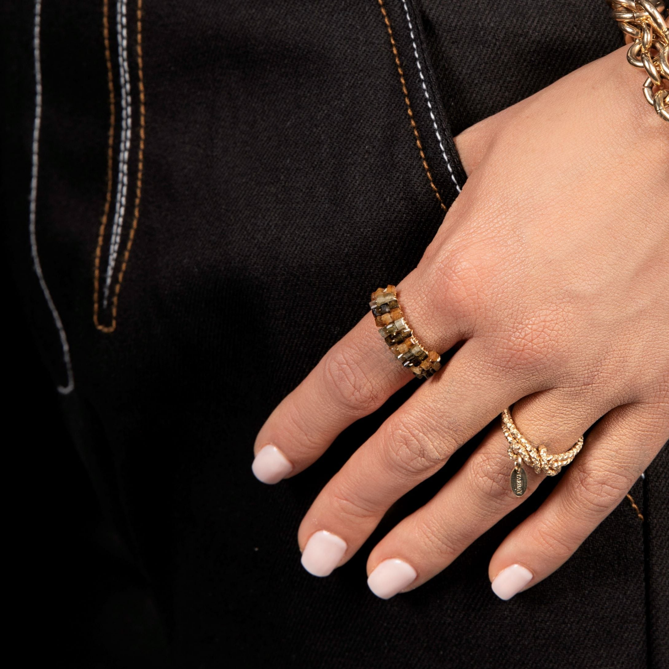 Cleopatra Ring #2 (24mm) - Tourmaline Rings TARBAY