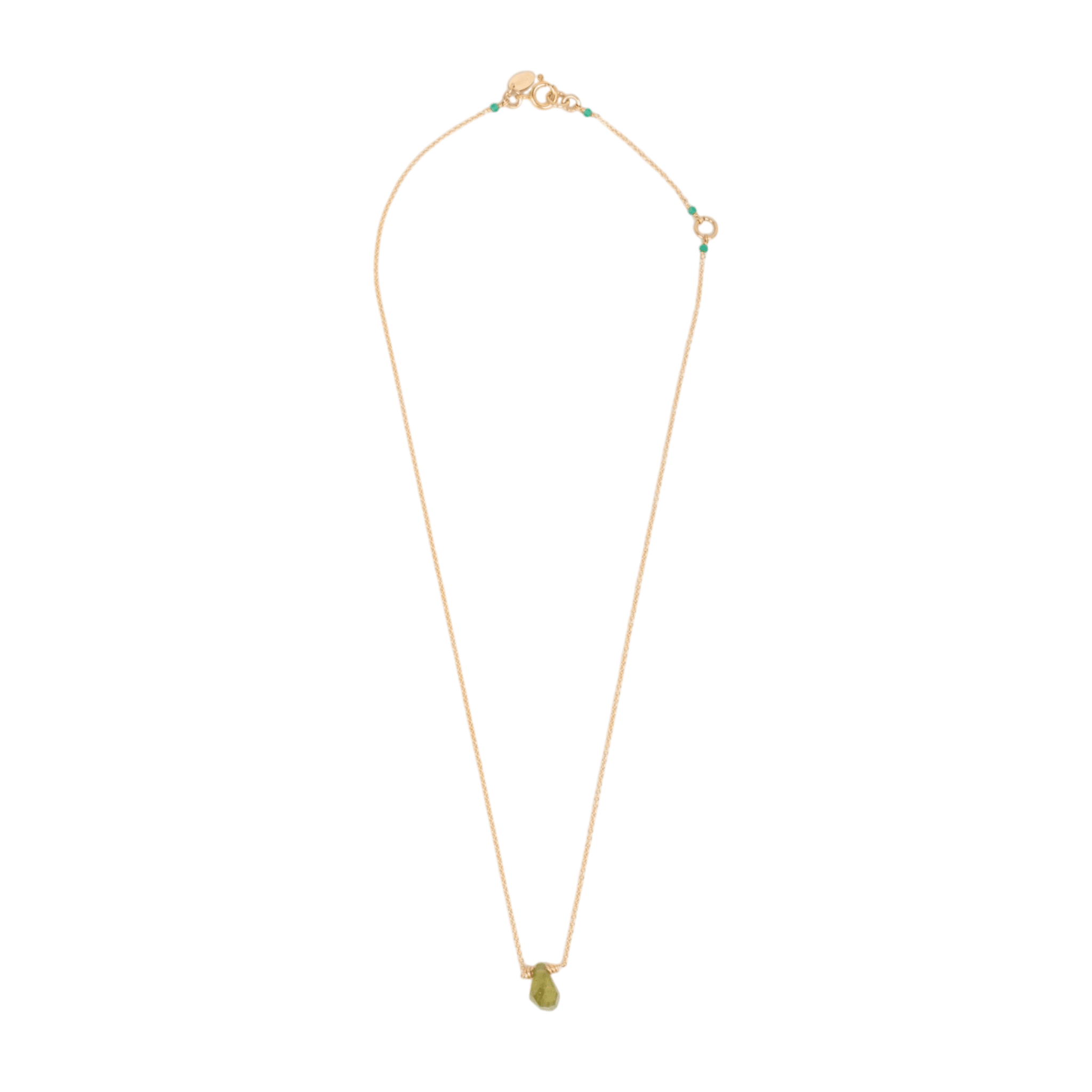 Gema Necklace #4 (10mm) - Grossular Garnet & Green Onyx Necklaces TARBAY