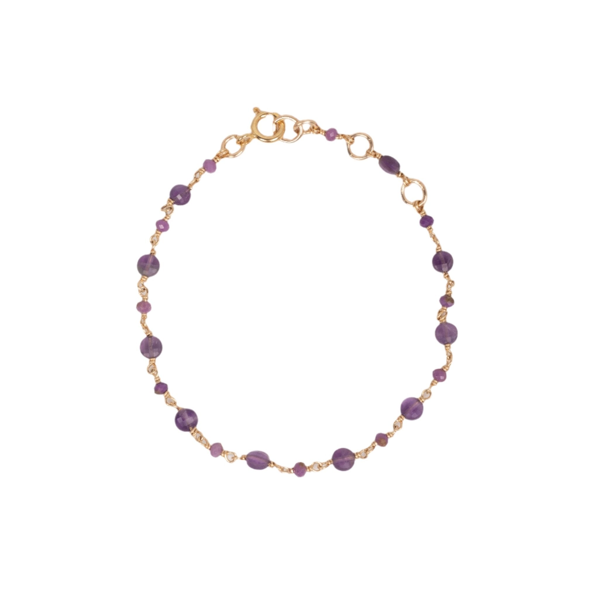 Carolita Bracelet #1 - Amethyst & Lepidolite Bracelets TARBAY