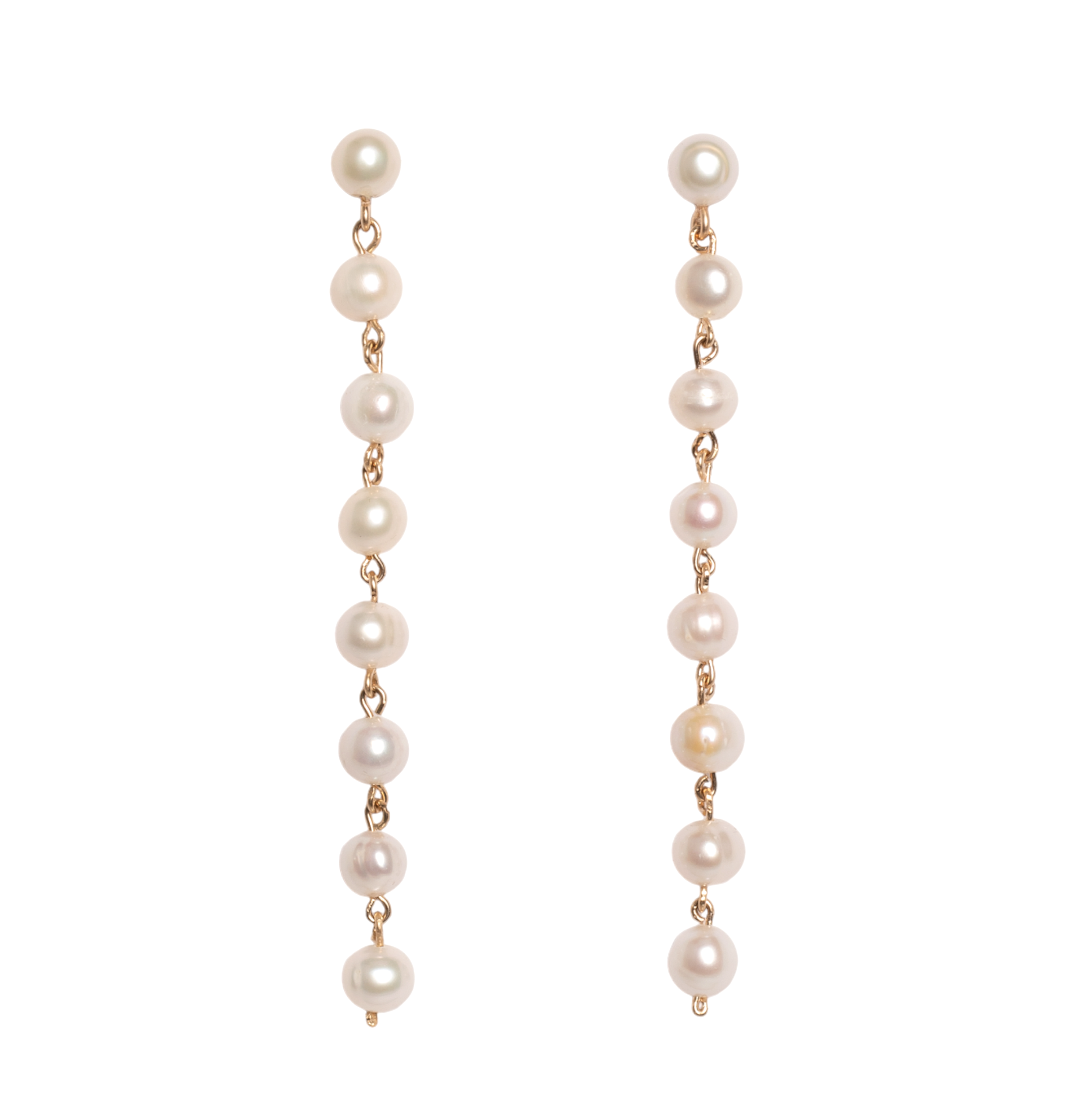Margarita Pearls Earrings #9 (85mm) - Pearl Earrings TARBAY   