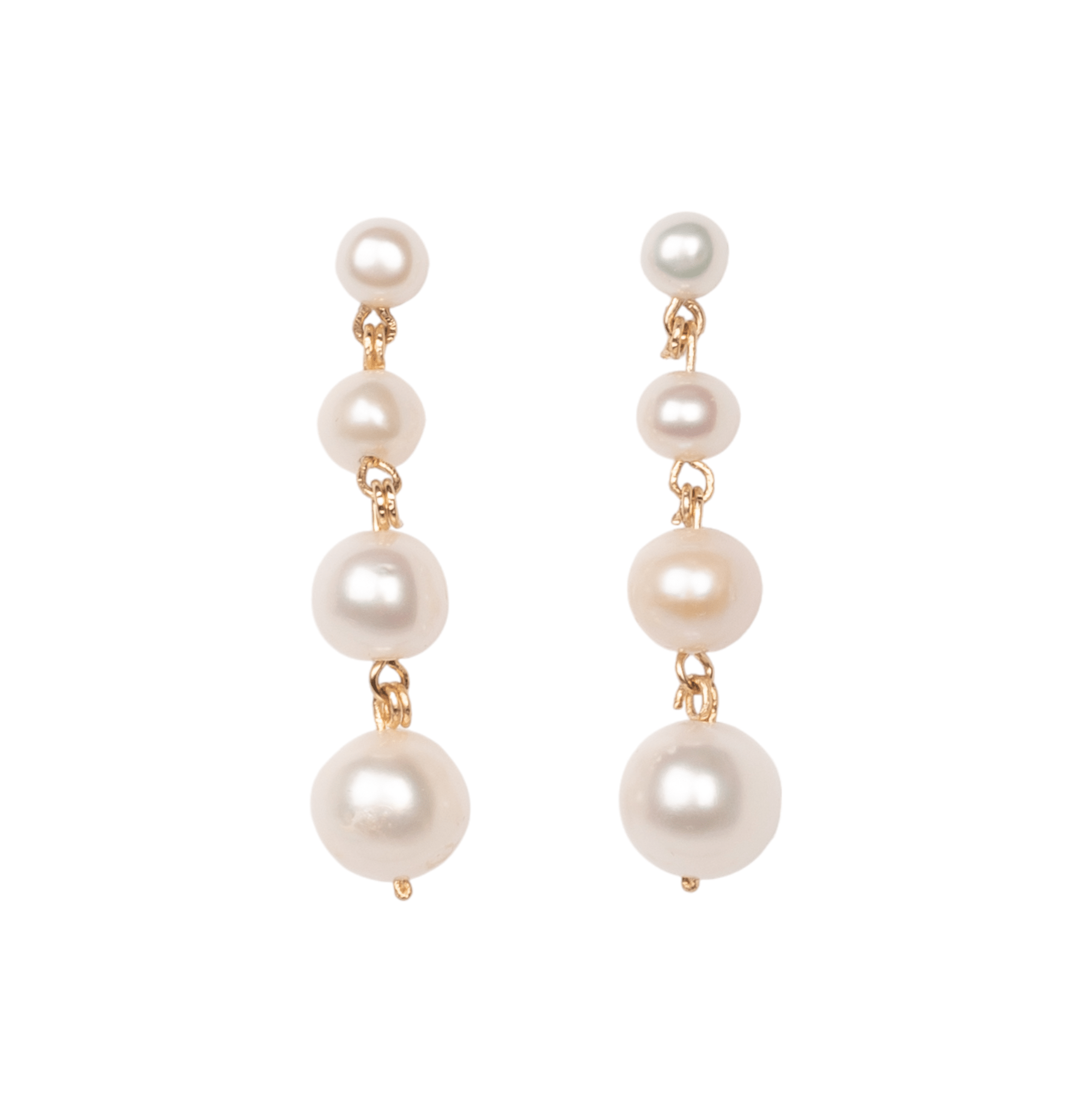 Margarita Pearls Earrings #10 (50mm) - Pearls Earrings CLASICOS