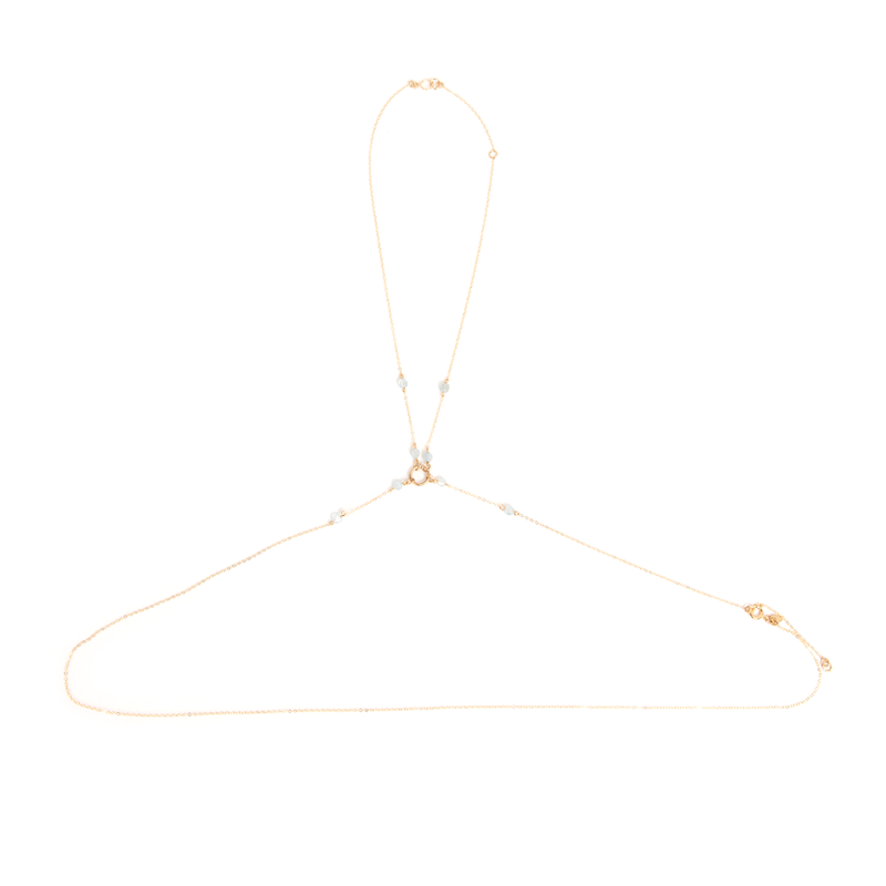 Pia Body Chain #2 - Aquamarine Body Chains TARBAY   