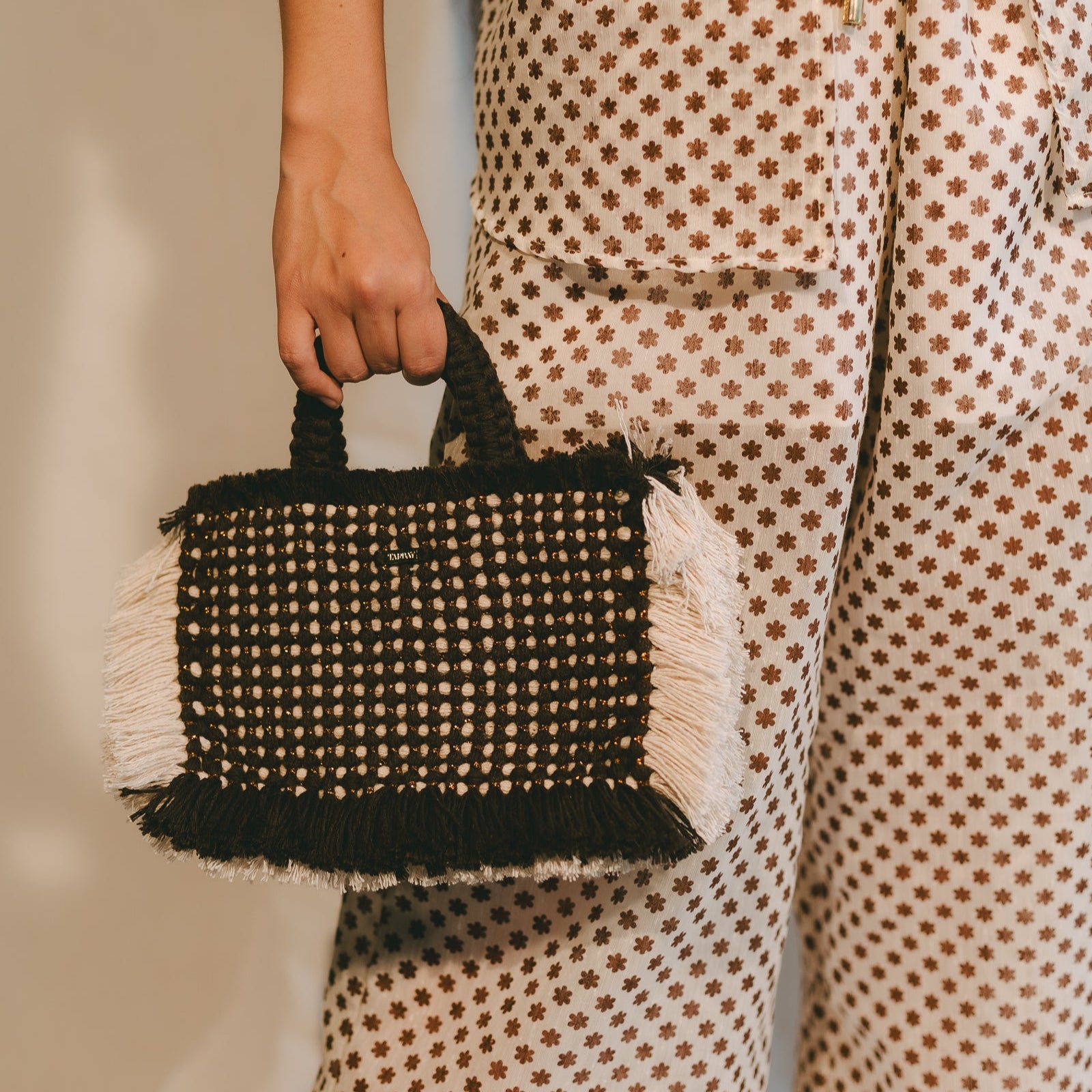 Gosssypium Tote Bag Small - Buttercream & Cioccolato