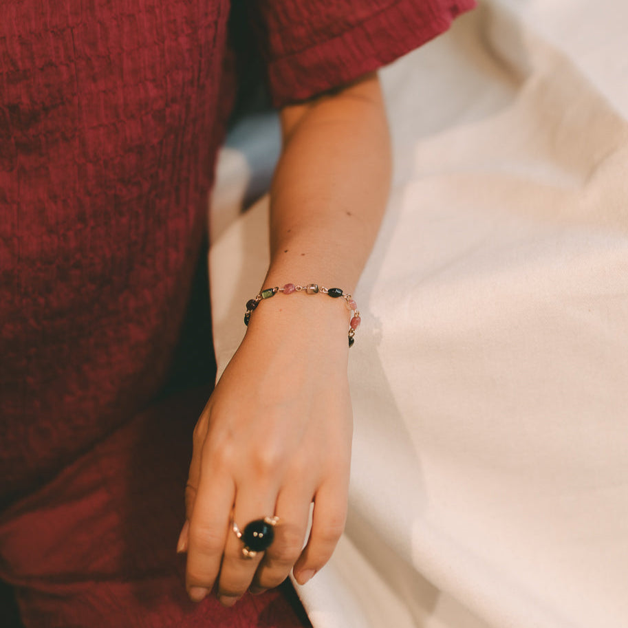 Carolita Bracelet #1 - Tourmaline & 14K Gold-Filled Bracelets FW25