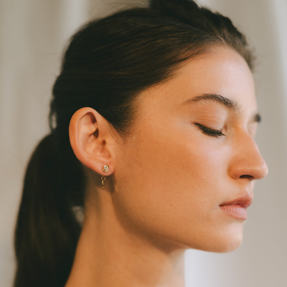 Carmencita Earrings #3 (6mm) - Zircon & 14K Gold-Filled