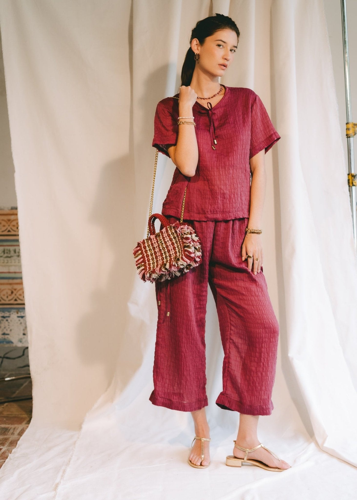 Coromoto Top - Cranberry Tops FW25