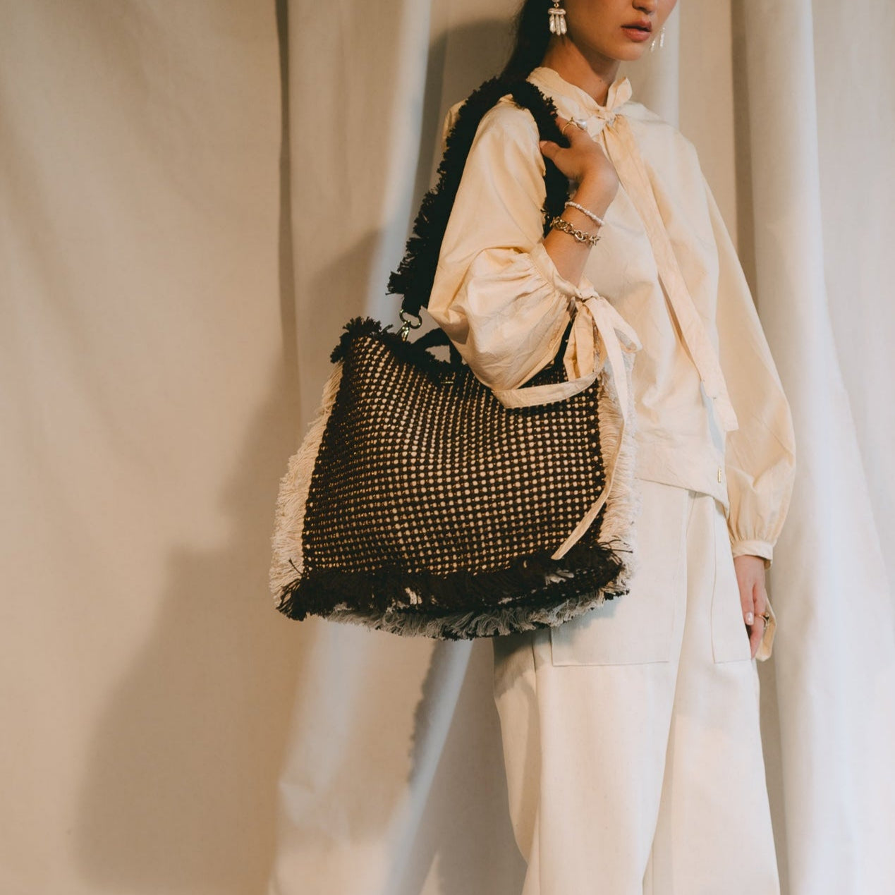 Gosssypium Tote Bag Large - Cioccolato & Buttercream