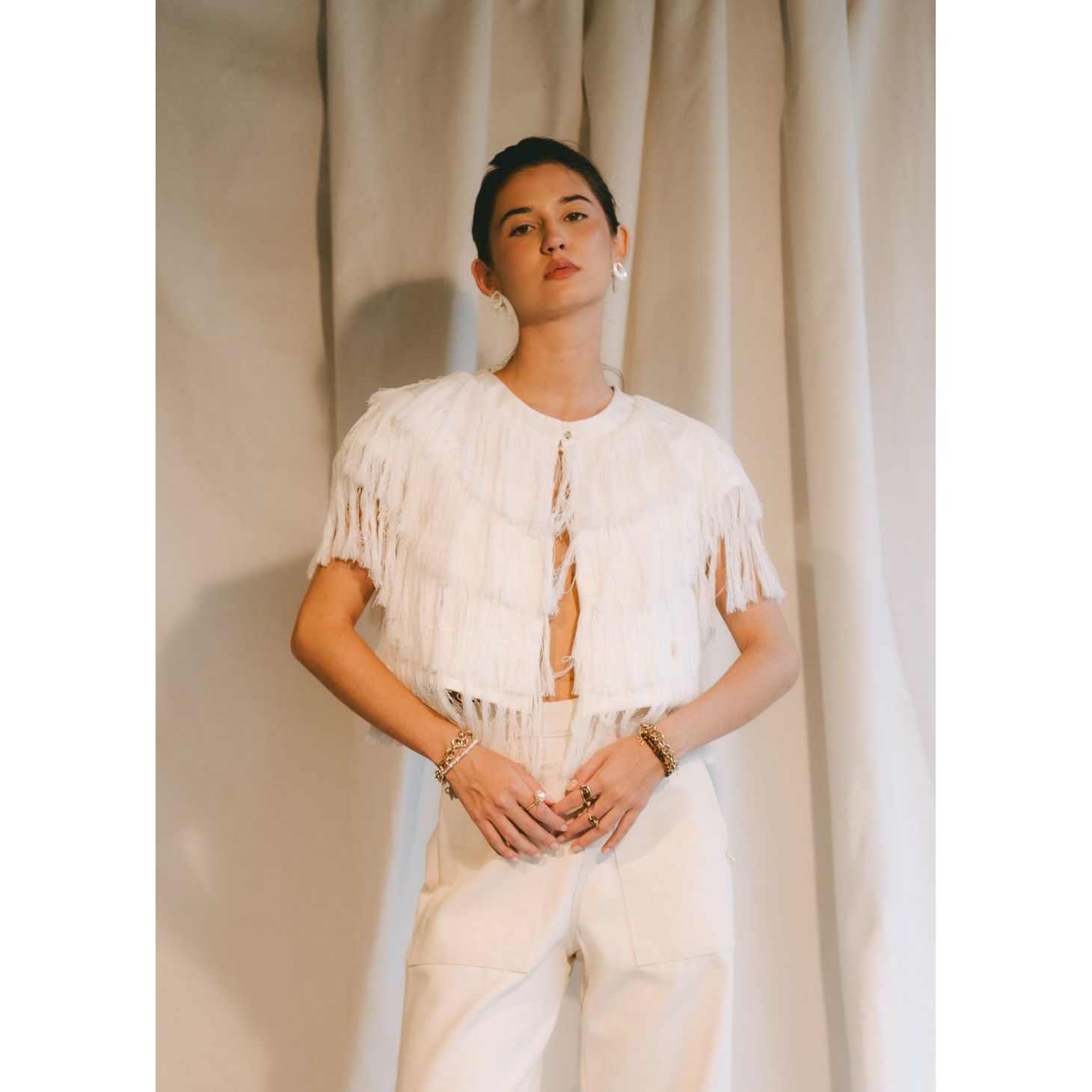 Cairel Vest - White Vests FW25