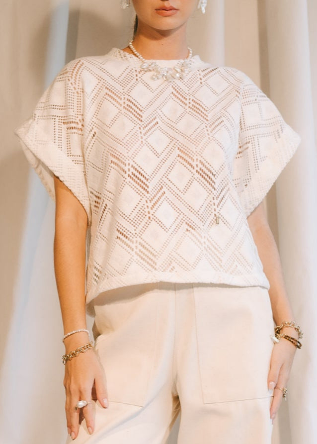 Gertrudis Top - White