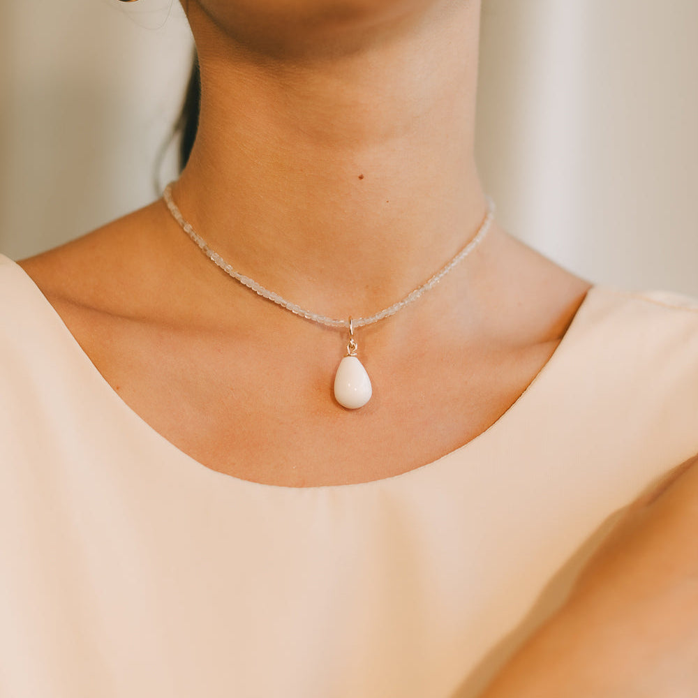 Clara Necklace #1 - Opal, Moonstone & 14K Gold-Filled