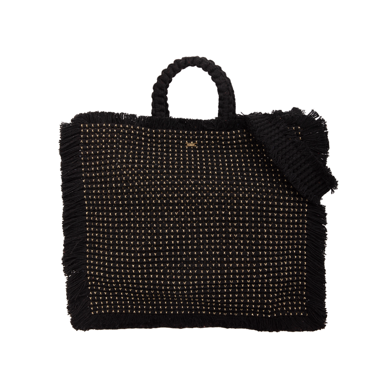 Gossypium Tote Bag Large - Black Totes TARBAY   