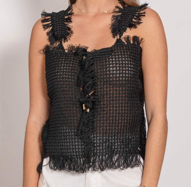 Gossypium Top - Black Tops TARBAY   