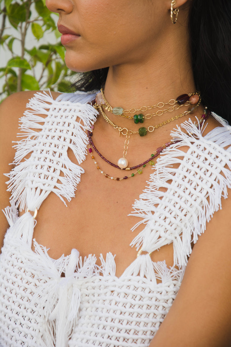 Gossypium Top - Blanco Tops TARBAY   
