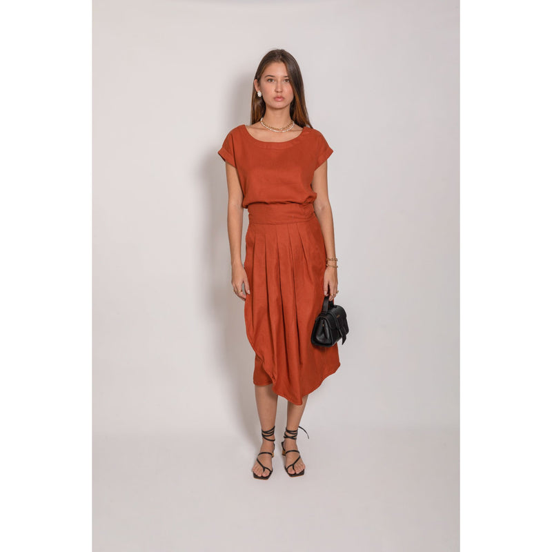 Clivia Skirt - Terracota Skirts TARBAY   