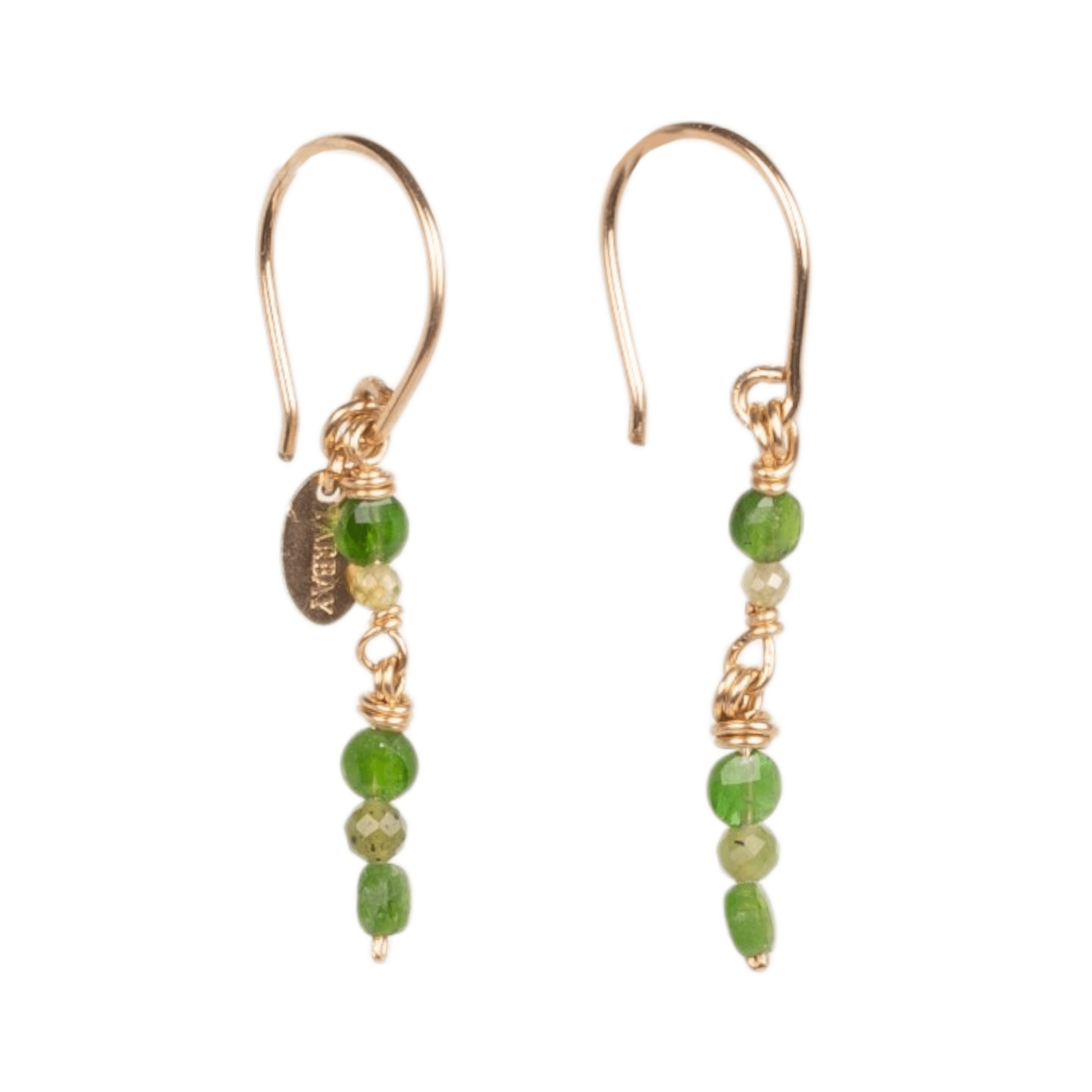 Miranda Earrings #1 - Peridot, Green Quartz & Tourmaline Earrings TARBAY