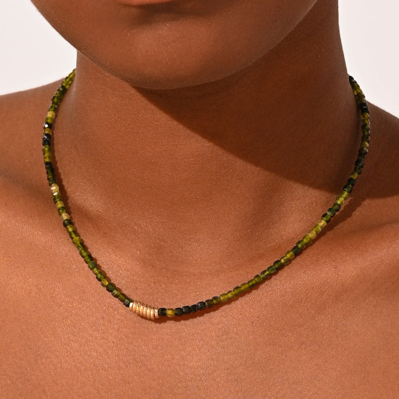 Diana Necklace #01 - Tourmaline Verde Necklaces TARBAY   