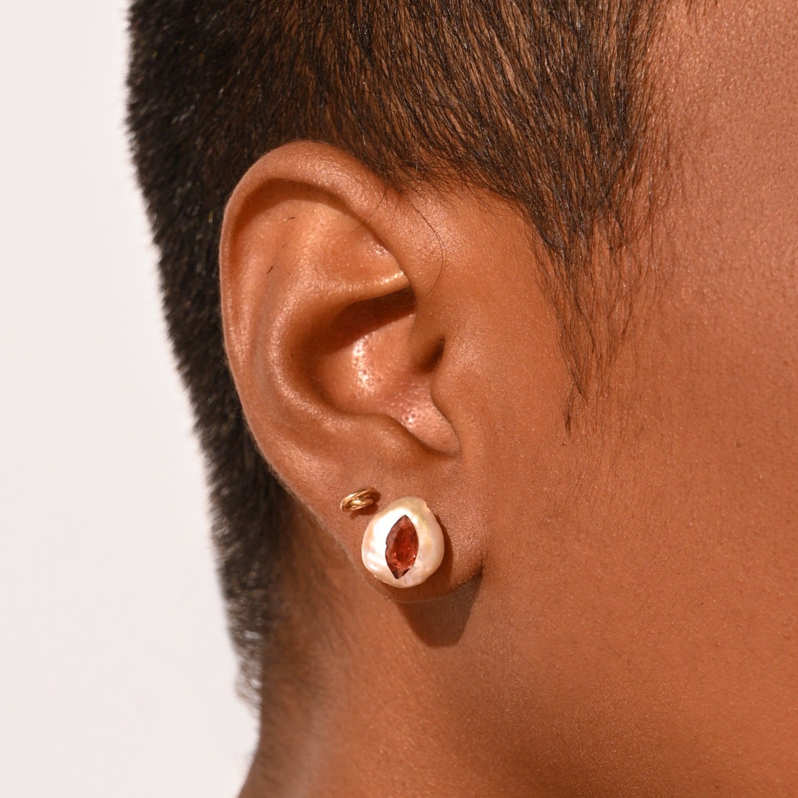 Keshi Earrings #8 (12mm) - Gems Earrings TARBAY   