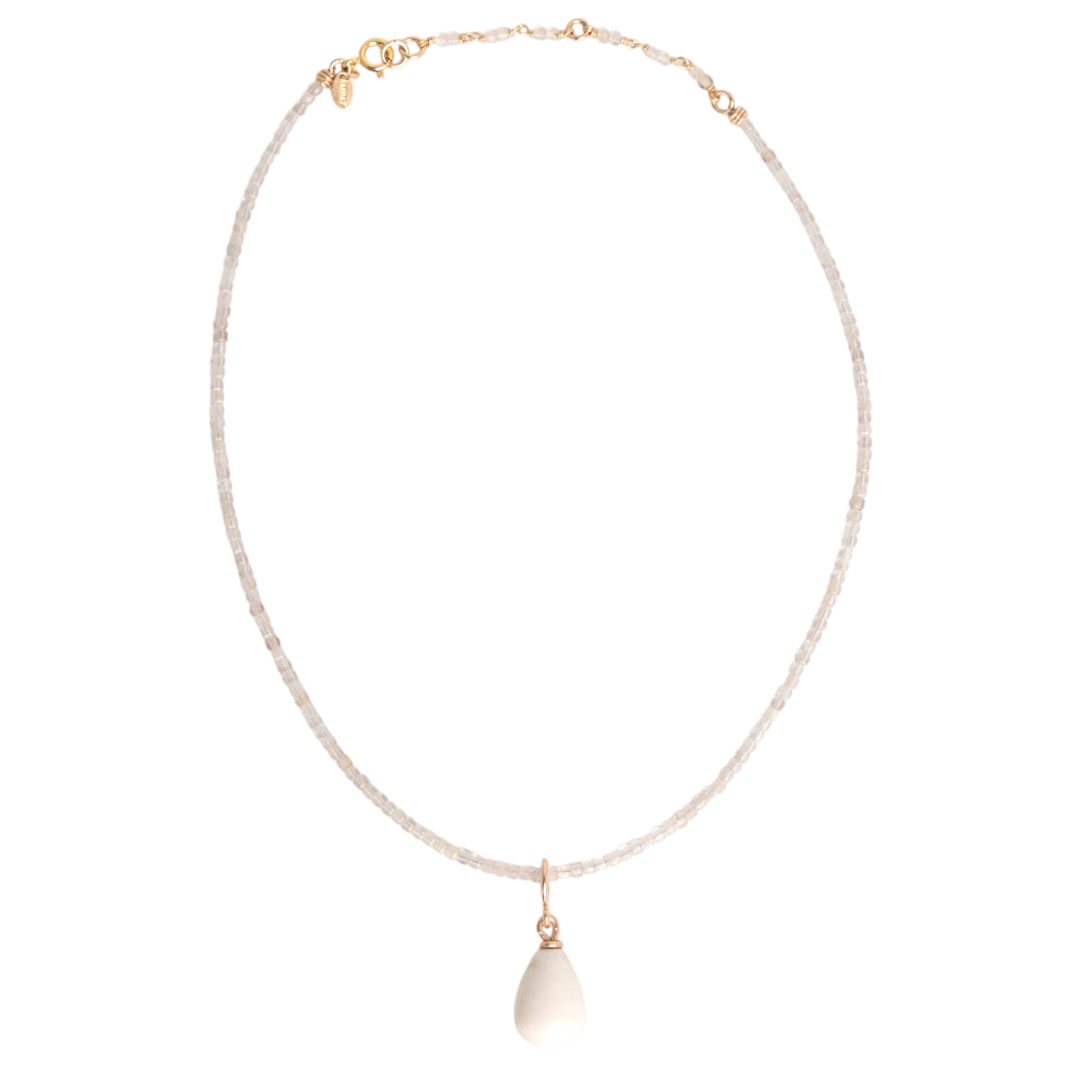 Clara Necklace #1 - Opal, Moonstone & 14K Gold-Filled