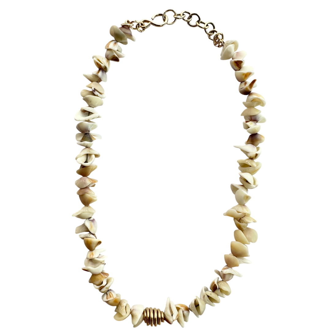 Caracola Necklace #1 - Seashell & 14K Gold-Filled