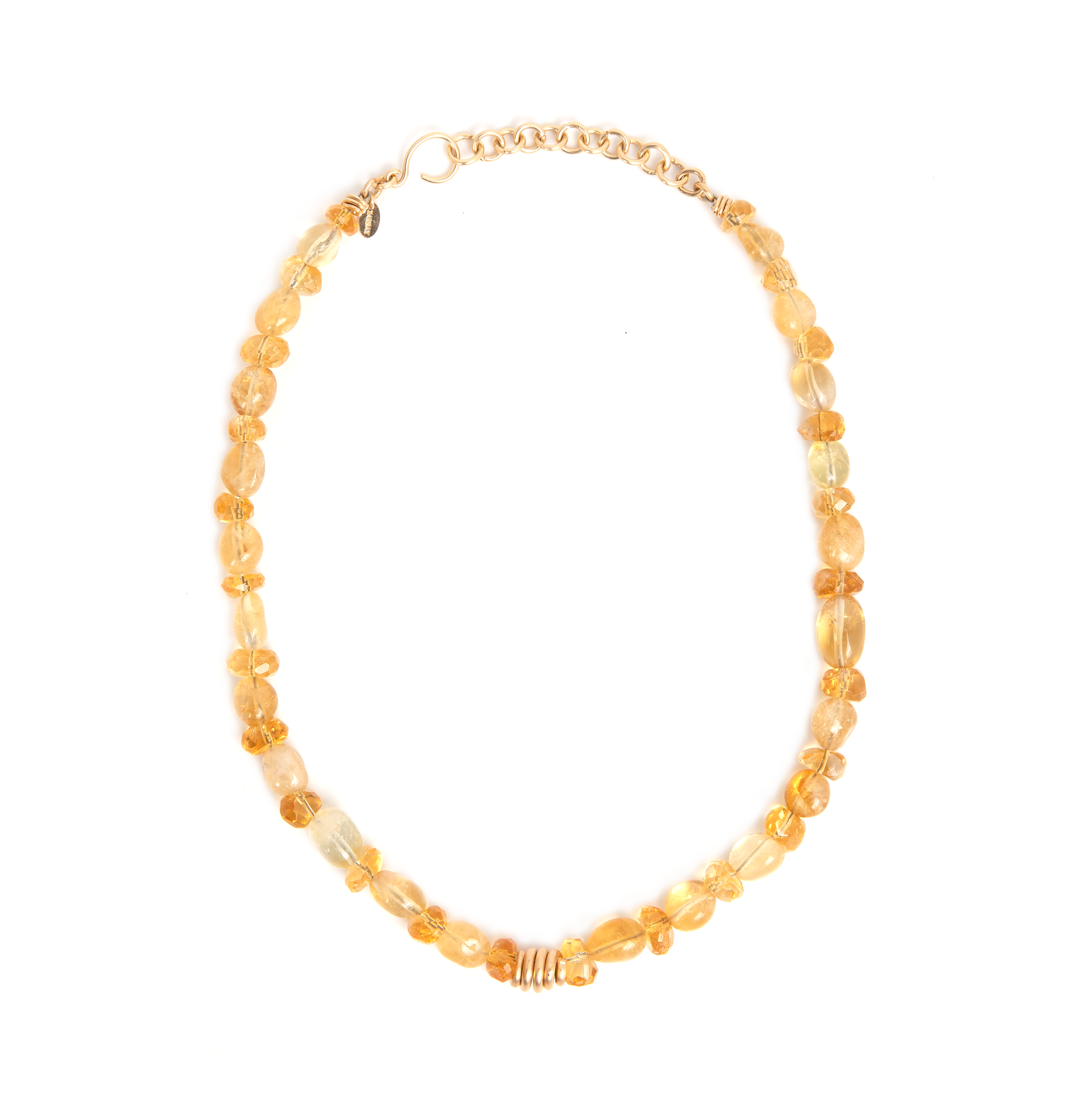 Diana Necklace #2 (45cm) - Citrine Necklaces TARBAY