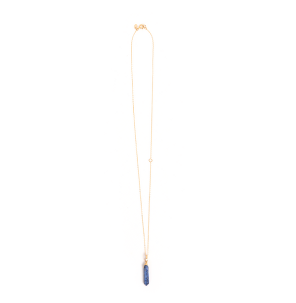 Solitario Necklace #1 (40mm) - Lapis lazuli Necklaces TARBAY   