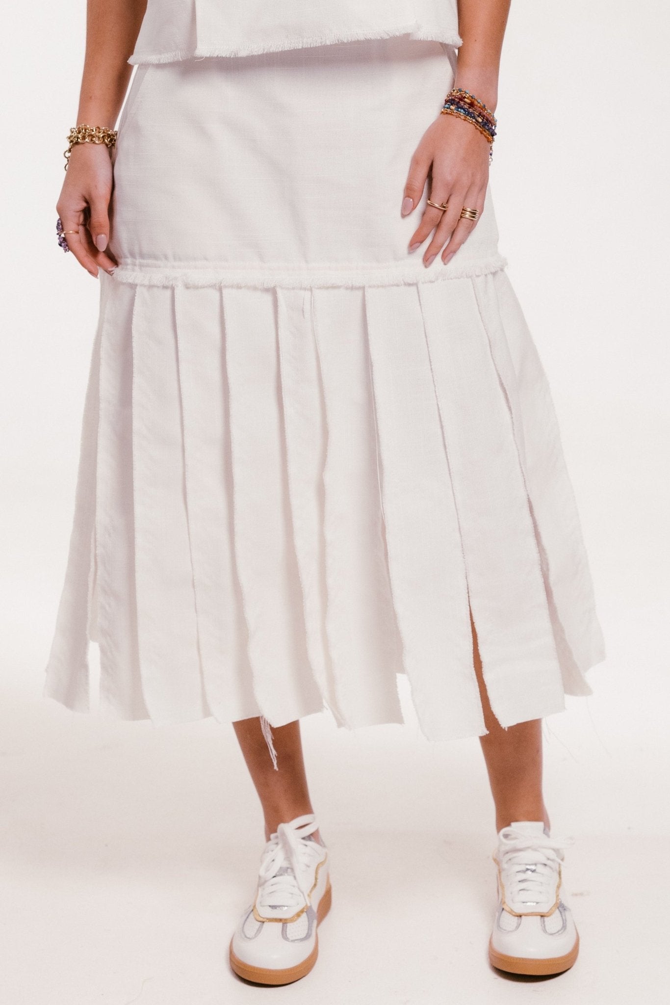 Chenda Skirt - White Skirts TARBAY
