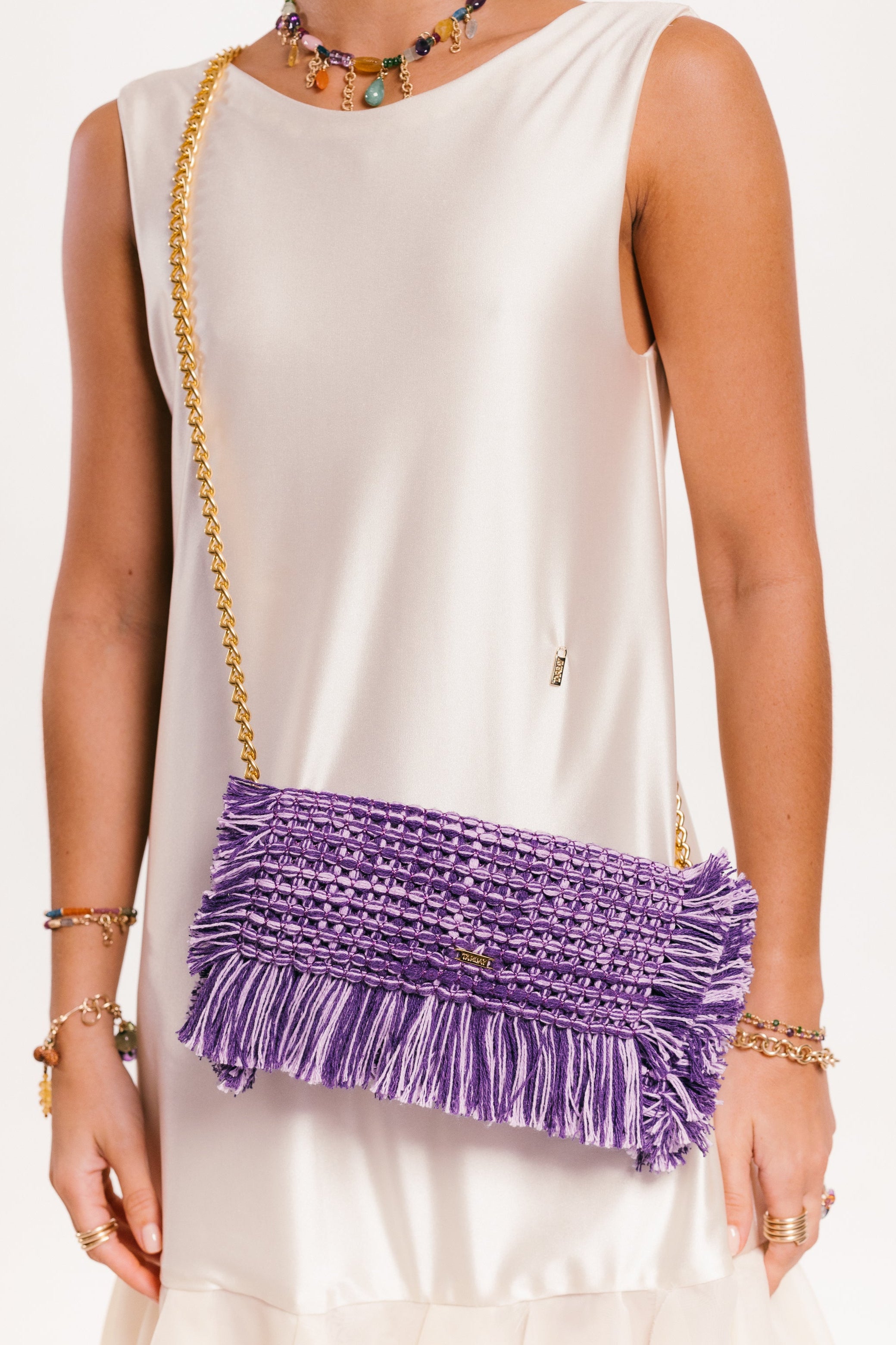 Gossypium Clutch Bag #4 - Lavender Clutch & Crossbody Bags TARBAY
