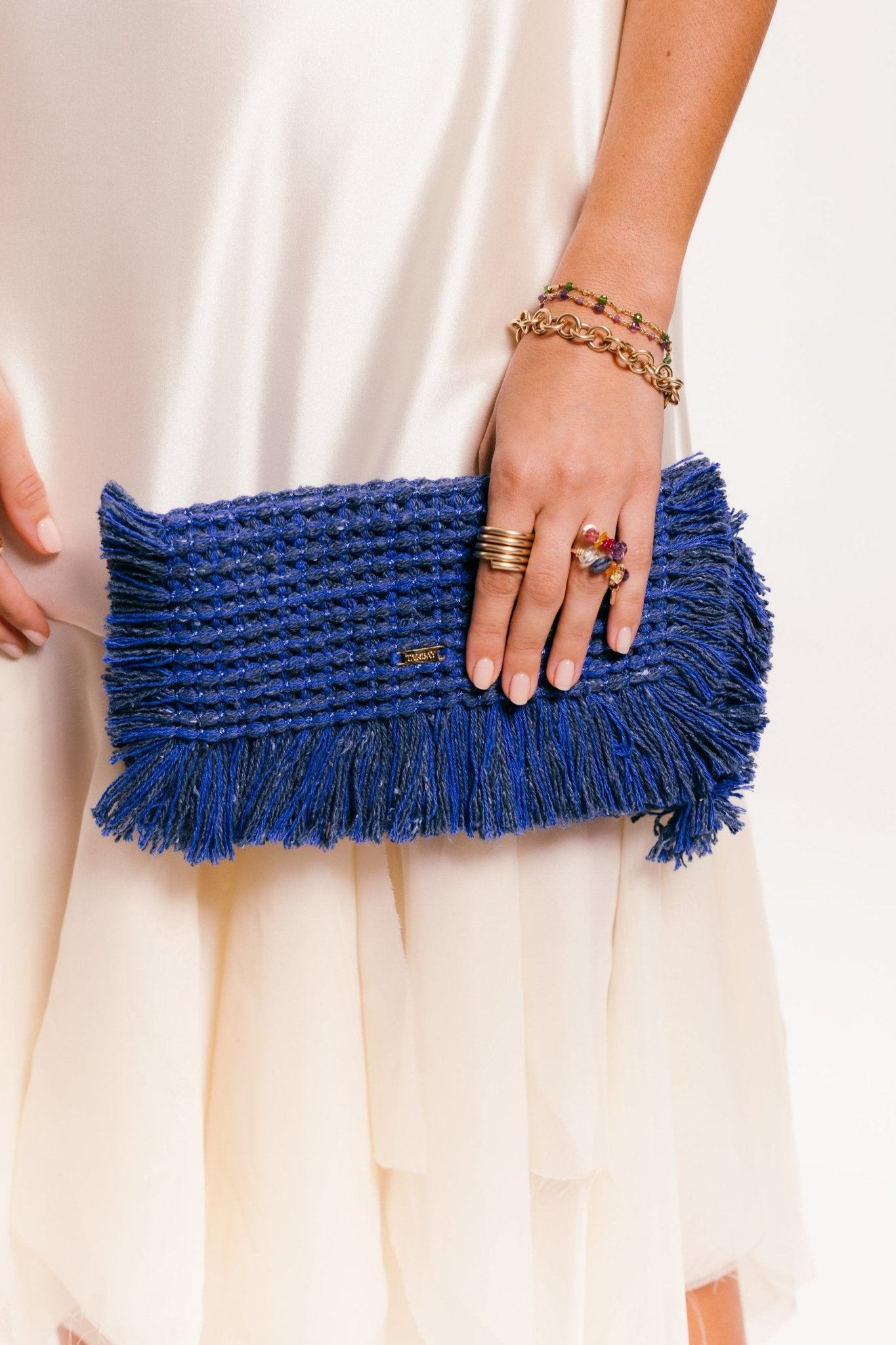 Gossypium Clutch Bag #4 - Ocean Blue Clutch & Crossbody Bags TARBAY