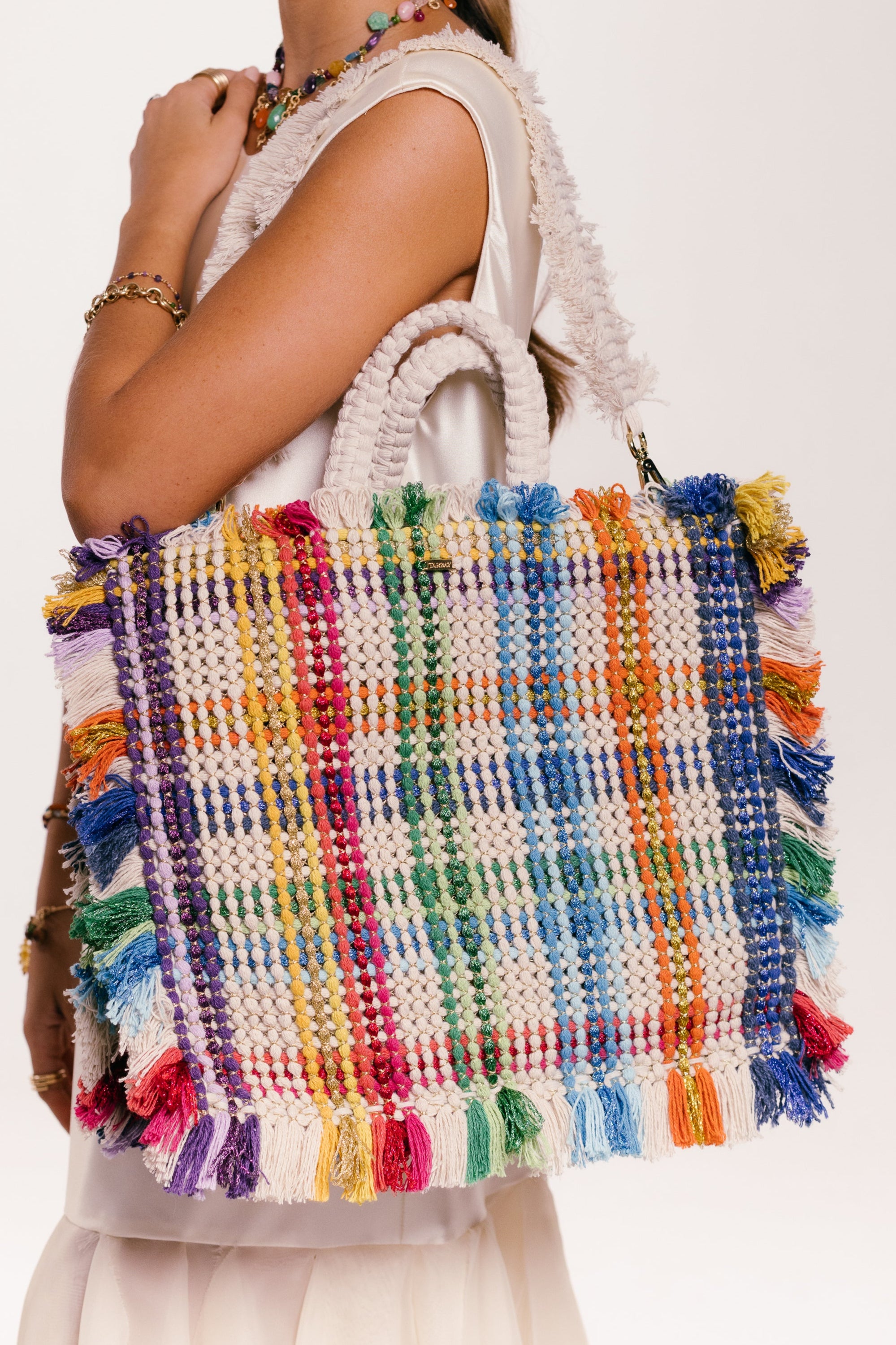 Gosssypium Tote Bag Large - Fructalia Mix Hand & Crossbody Bags TARBAY