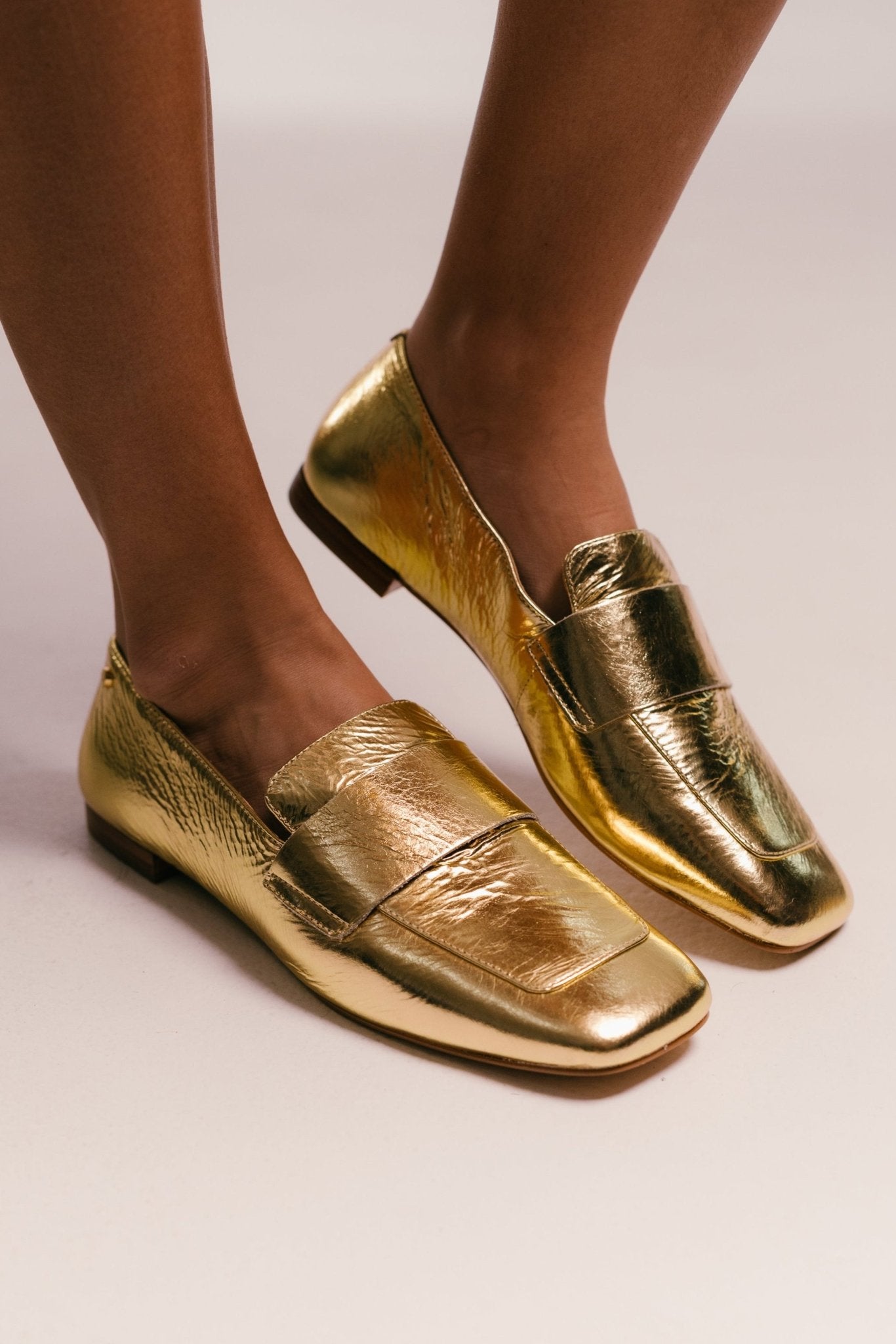 Giulia Moccasin - Gold Flats TARBAY