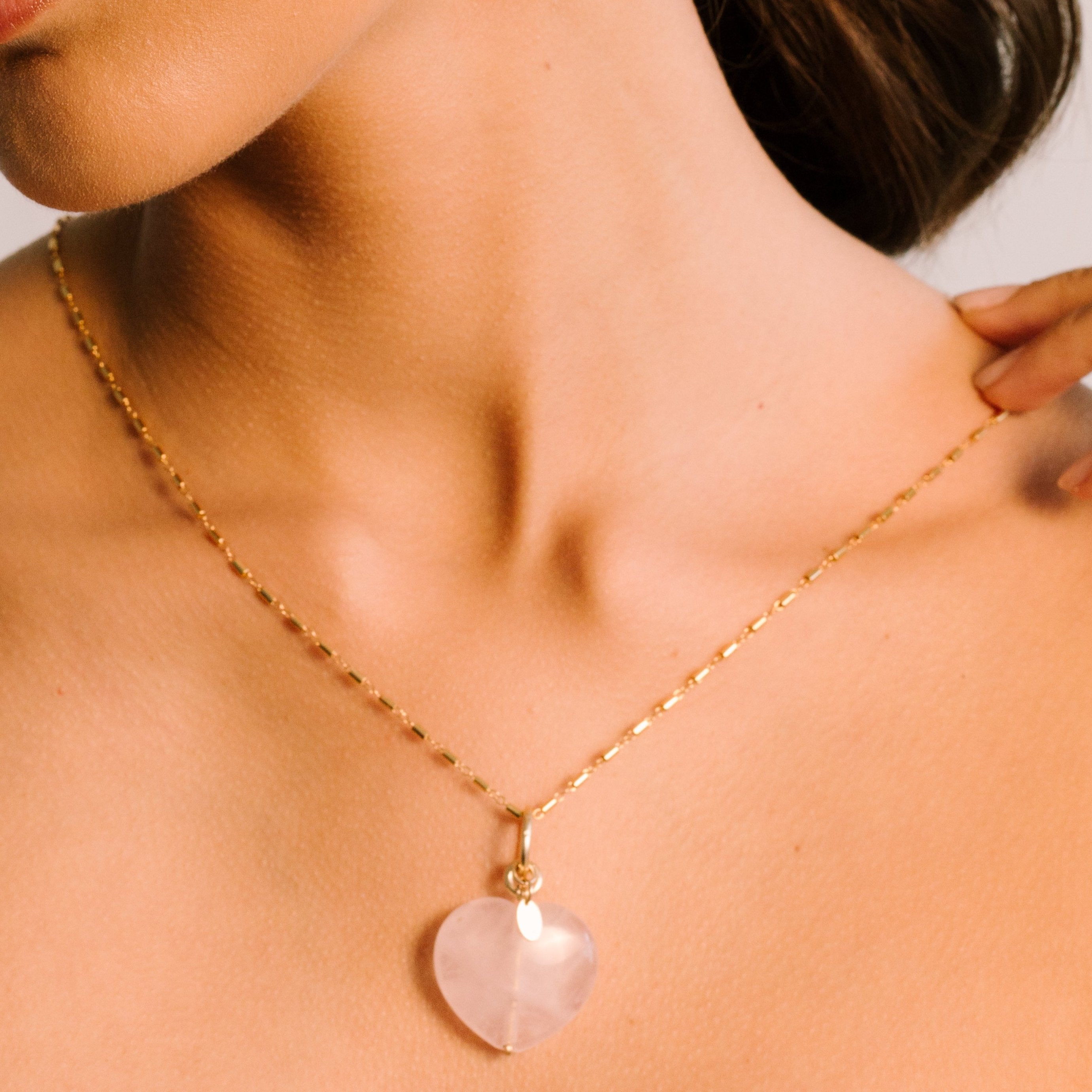 Idyll Charm #1 (25mm) - Rose Quartz Charms TARBAY