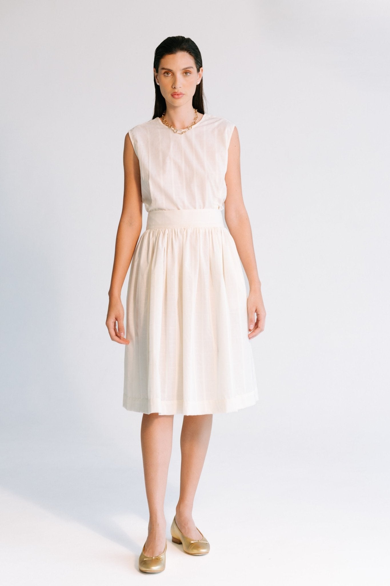 Darya Skirt - Beige Skirts TARBAY   