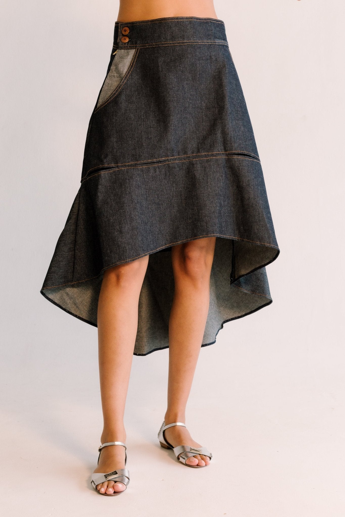 Kenya Skirt - Jean Skirts TARBAY