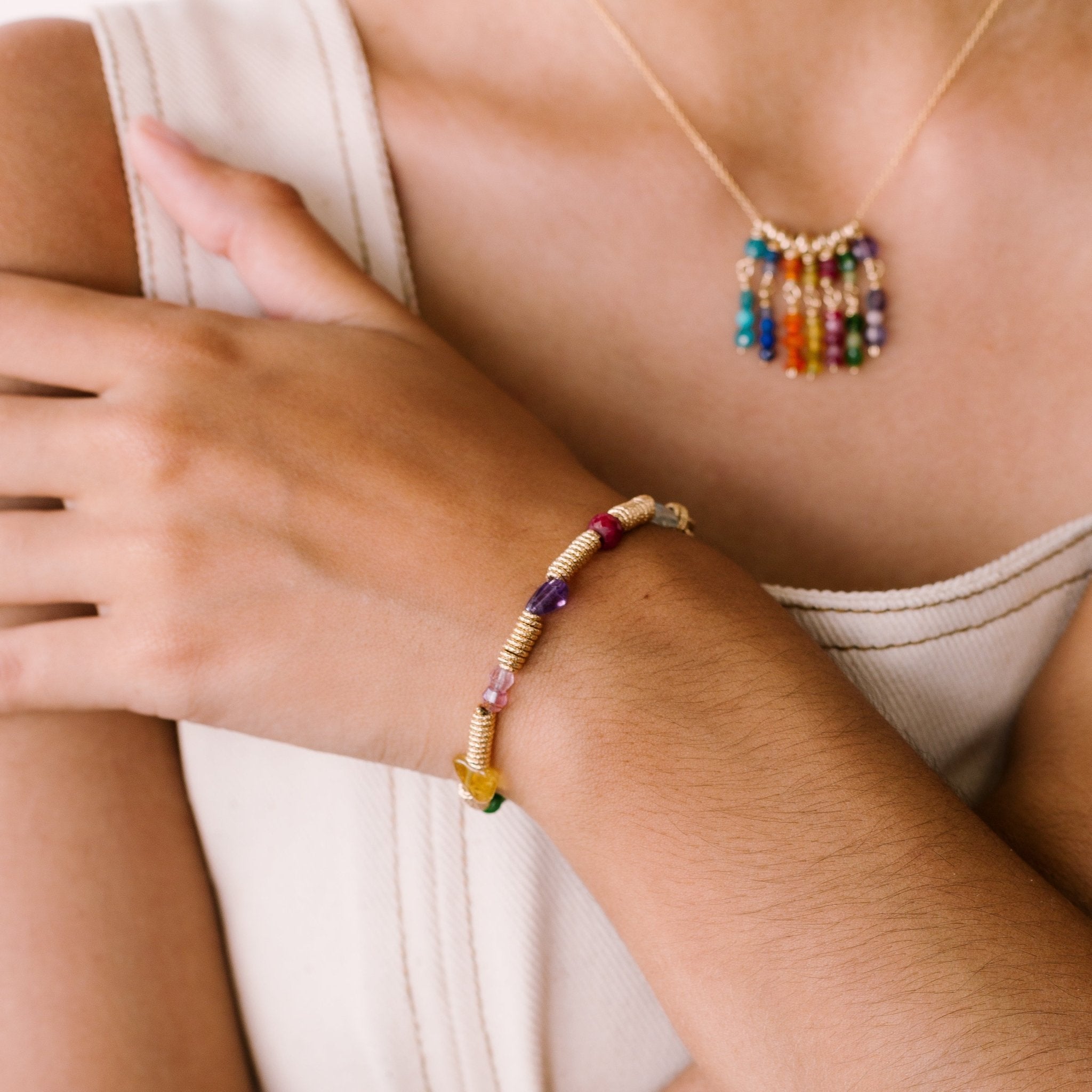 Miranda Necklace #2 - Fructalia Mix Gems Necklaces TARBAY