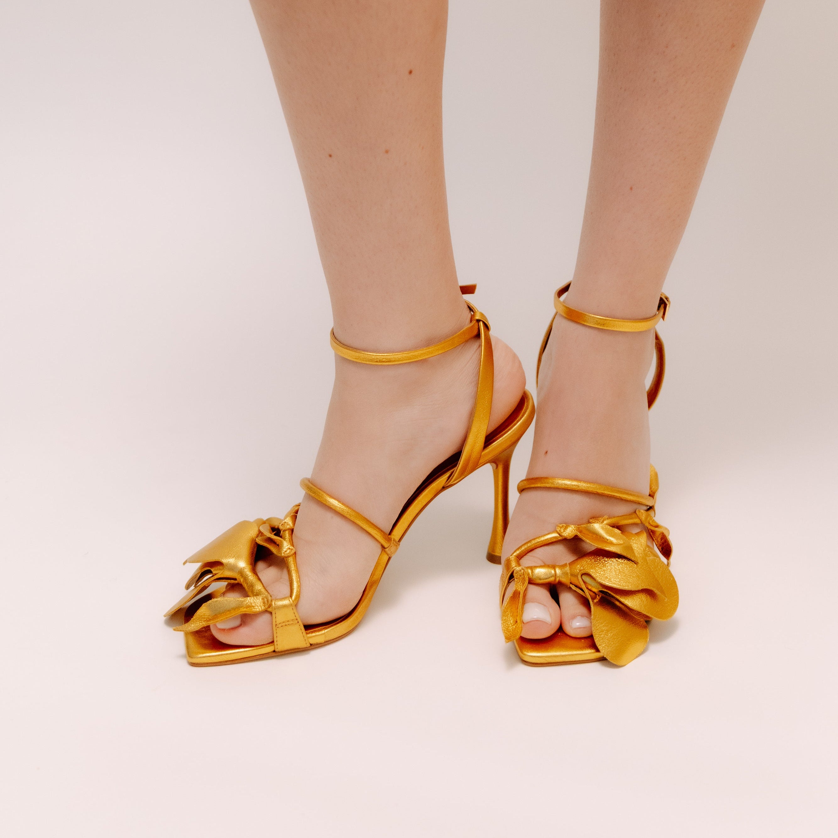 Dariku Heel Sandals - Soft Yellow Gold Heels TARBAY