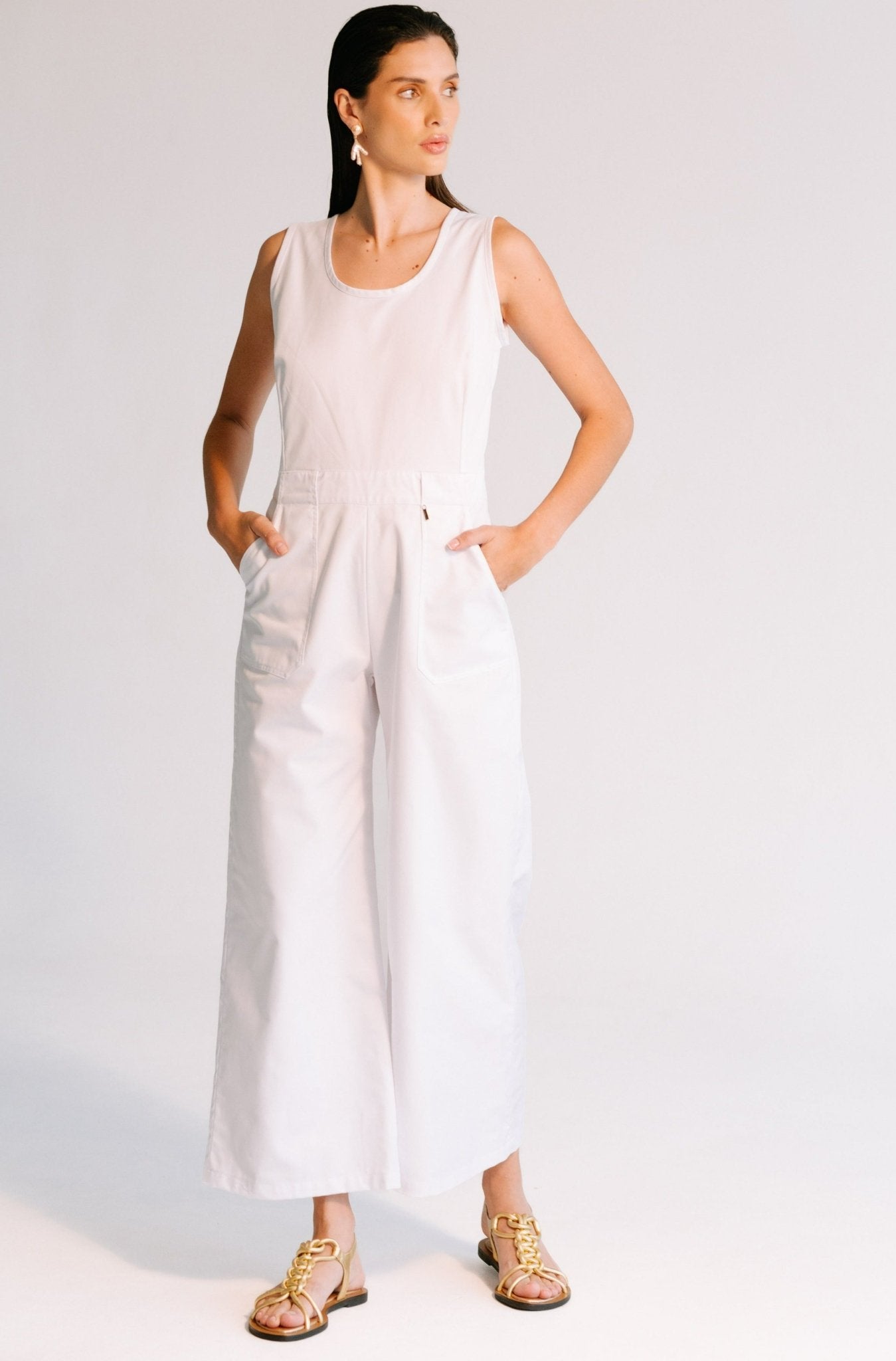 Bambu Jumpsuit - White Jumpsuits TARBAY   