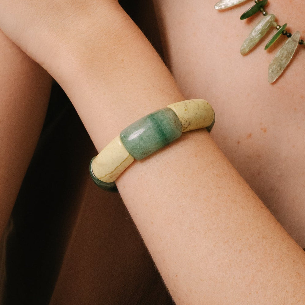 Chimanta Bracelet #1 (19cm) - Calcite & 14K Gold-Filled Bracelets TARBAY